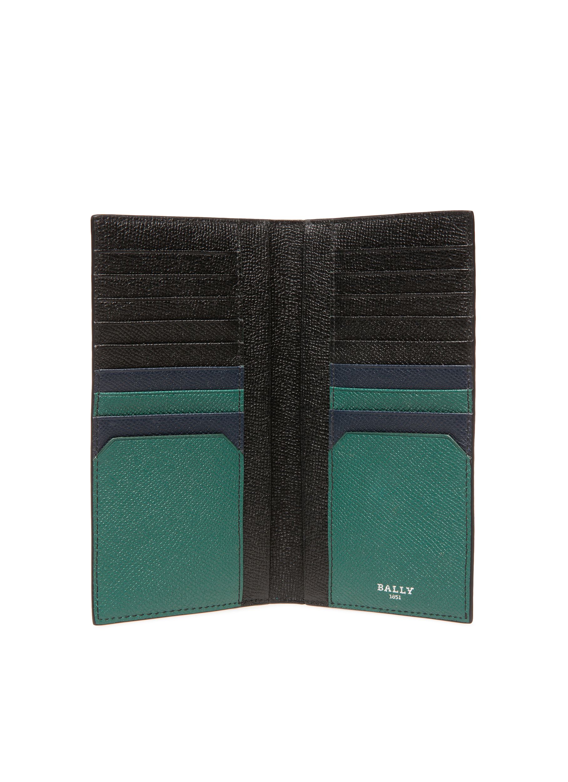 Bennel Cartera Continental En Cuero De Color Verde - Hombre - Bally - 04