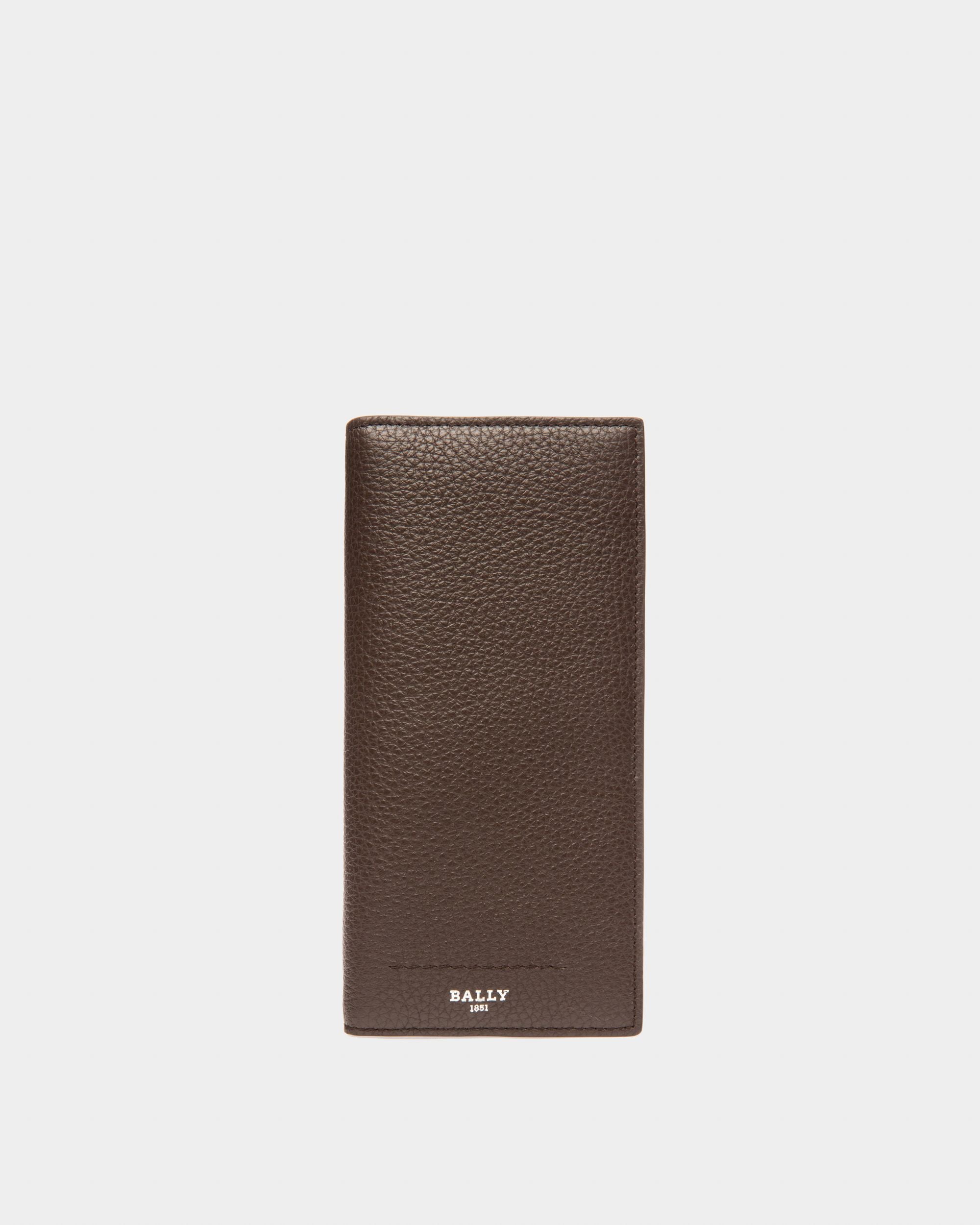 Scaliro Cartera Continental En Cuero De Color Marrón Ébano - Hombre - Bally - 01