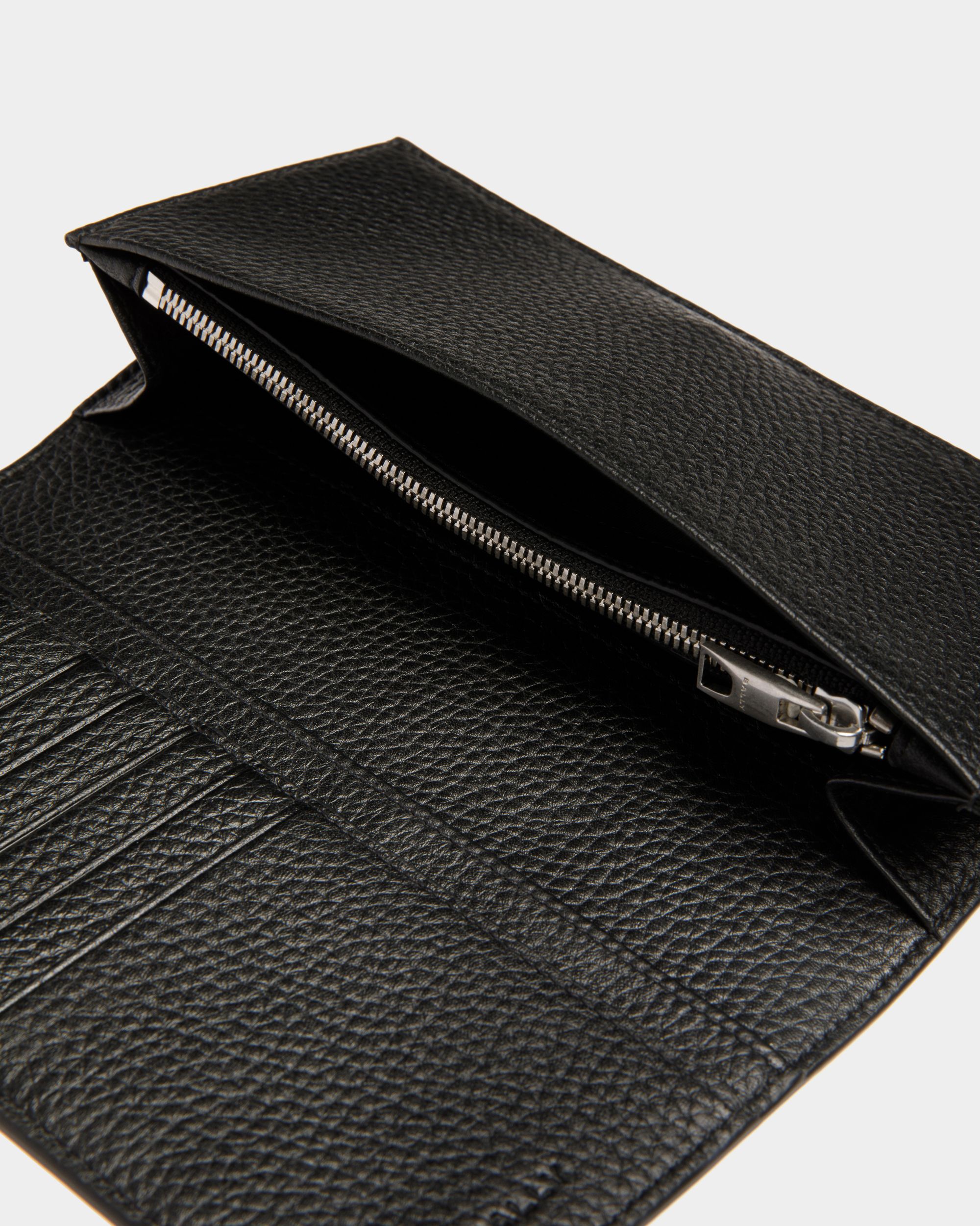 Cartera Continental Ribbon De Piel Granulada Negra - Hombre - Bally - 04