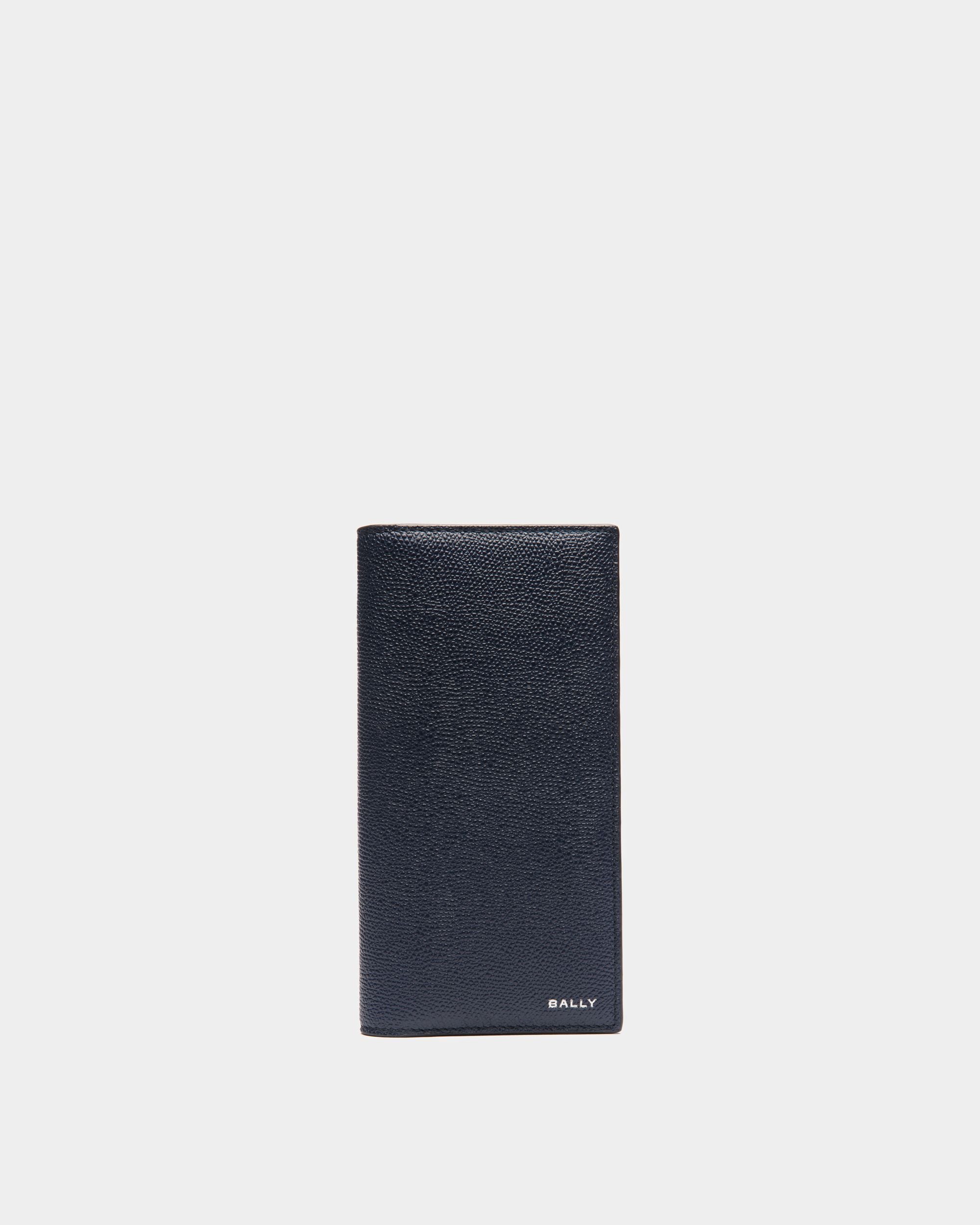Flag Continental Wallet in Blue Leather - Men's - Bally - 01