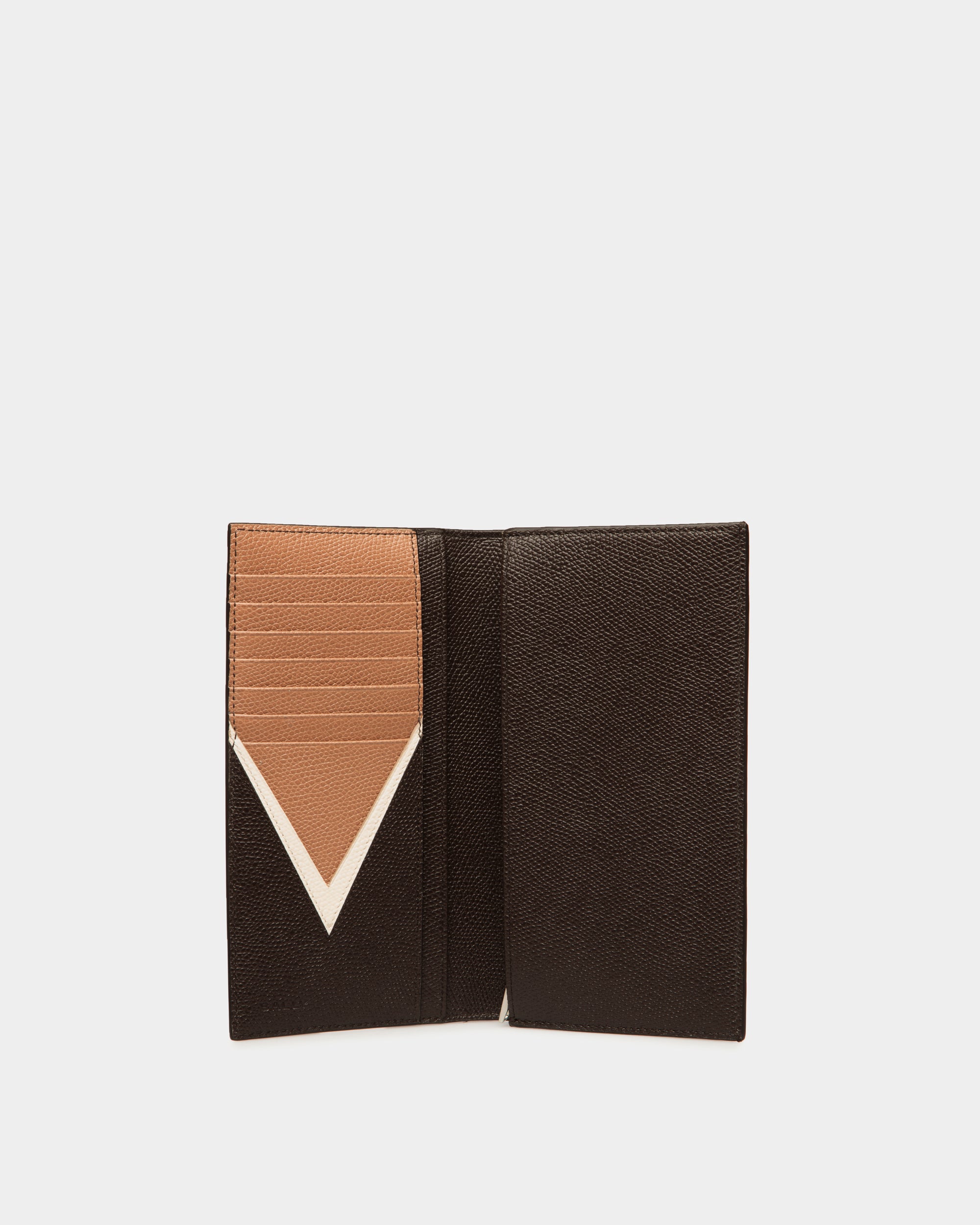Cartera Continental Flag De Piel Ébano - Hombre - Bally - 03