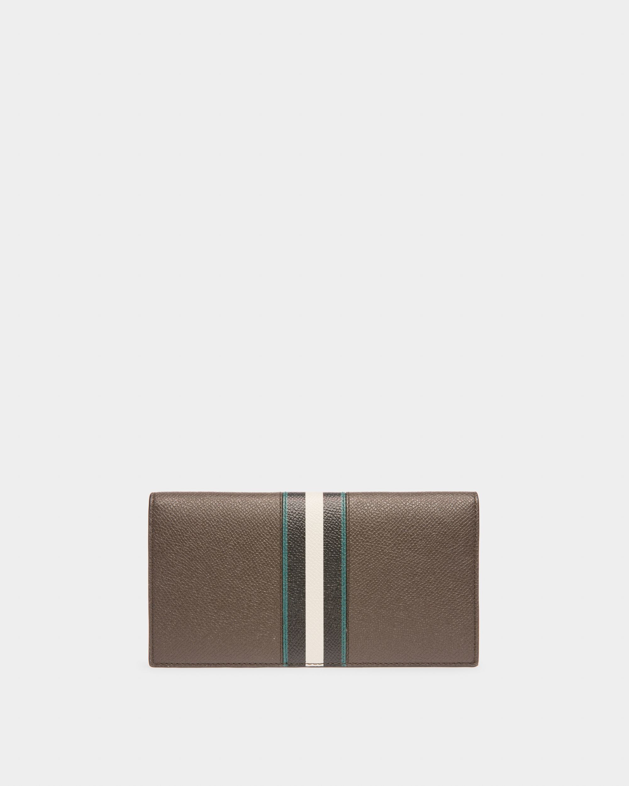 Bennel Cartera Continental En Cuero De Color Verde Militar - Hombre - Bally - 02