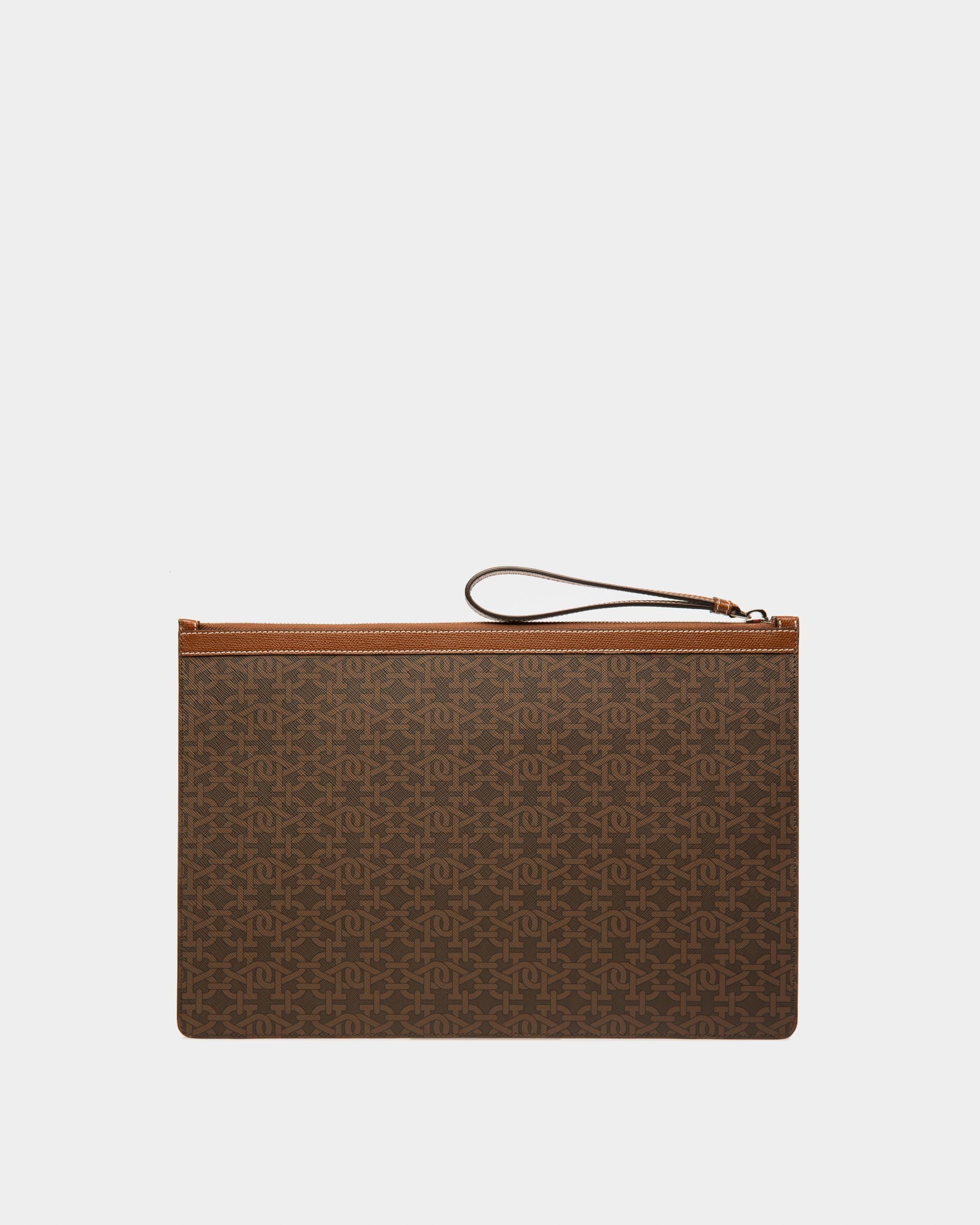 Bollis Large Tpu Pouch In Brown - Men's - Bally - 02