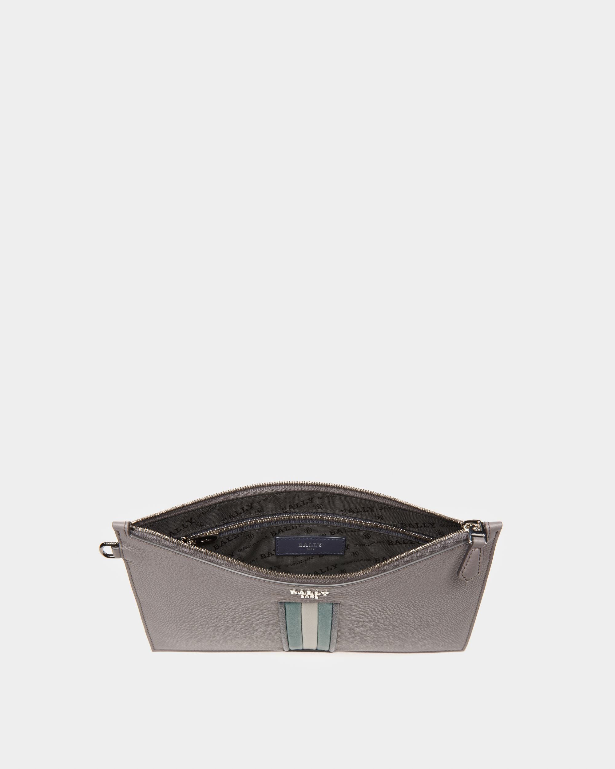 Benery Leather Necessaire In Grey - Men's - Bally - 03