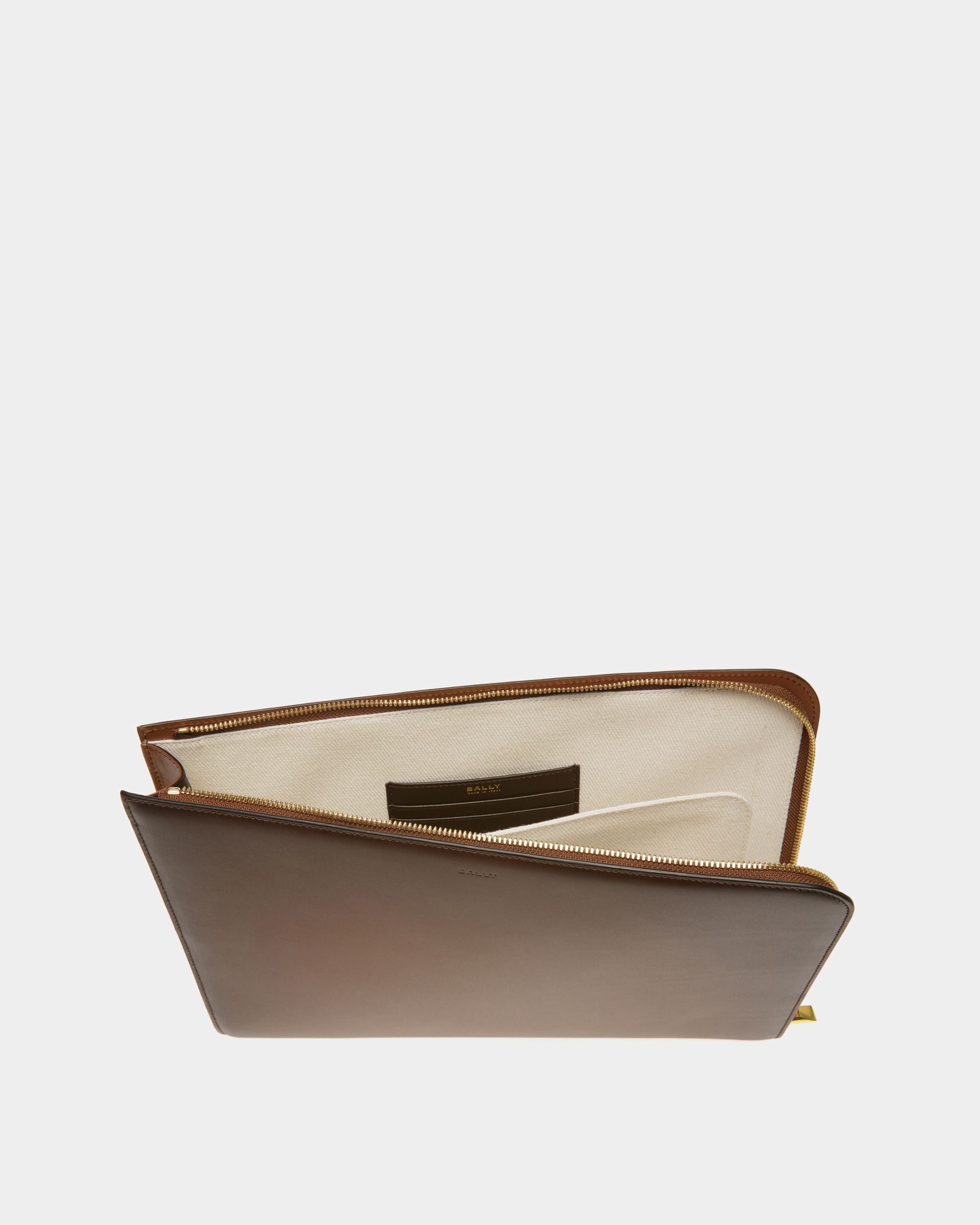 Cartera Speciale Tech De Piel Marrón - Hombre - Bally - 03