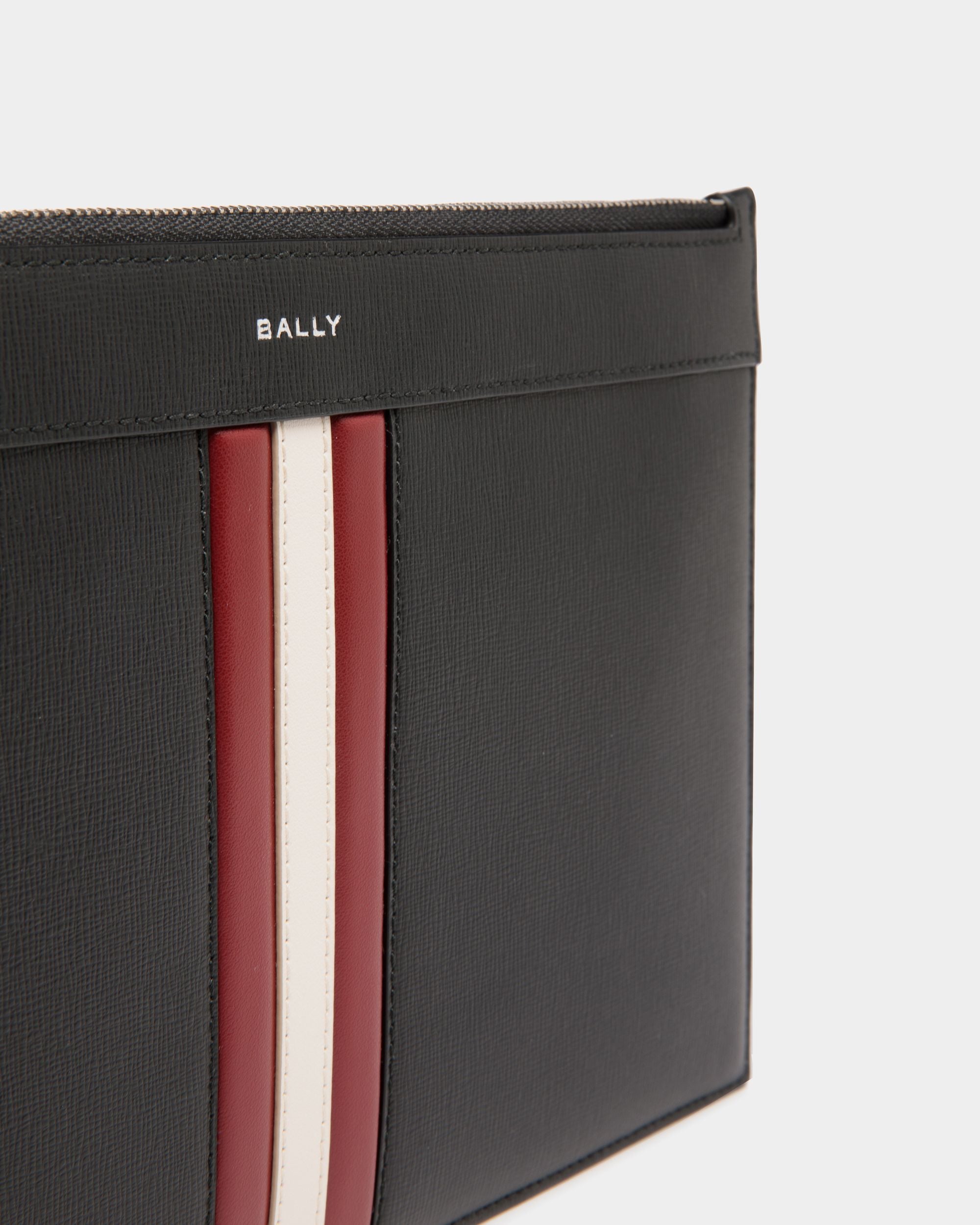 Pochette Mythos De Piel Reciclada Negra - Hombre - Bally - 04