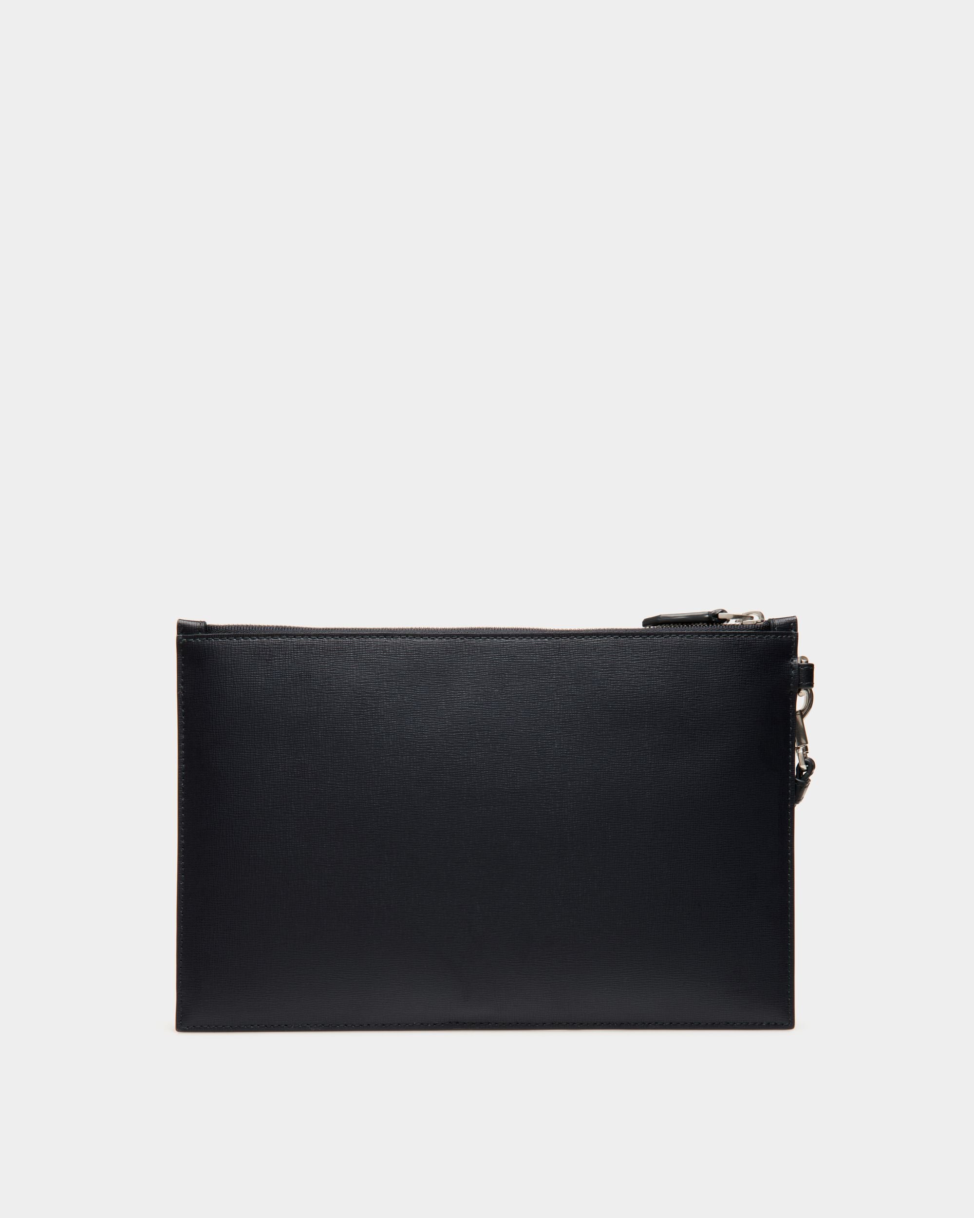 Pochette Mythos De Piel Reciclada Navy Blue - Hombre - Bally - 02