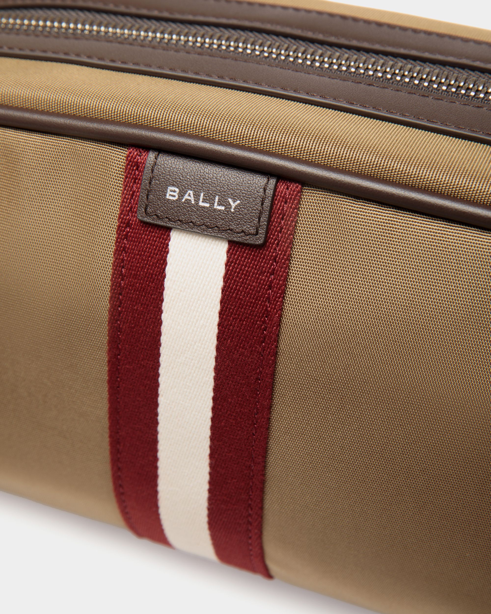 Neceser Code De Nailon Camel - Hombre - Bally - 04