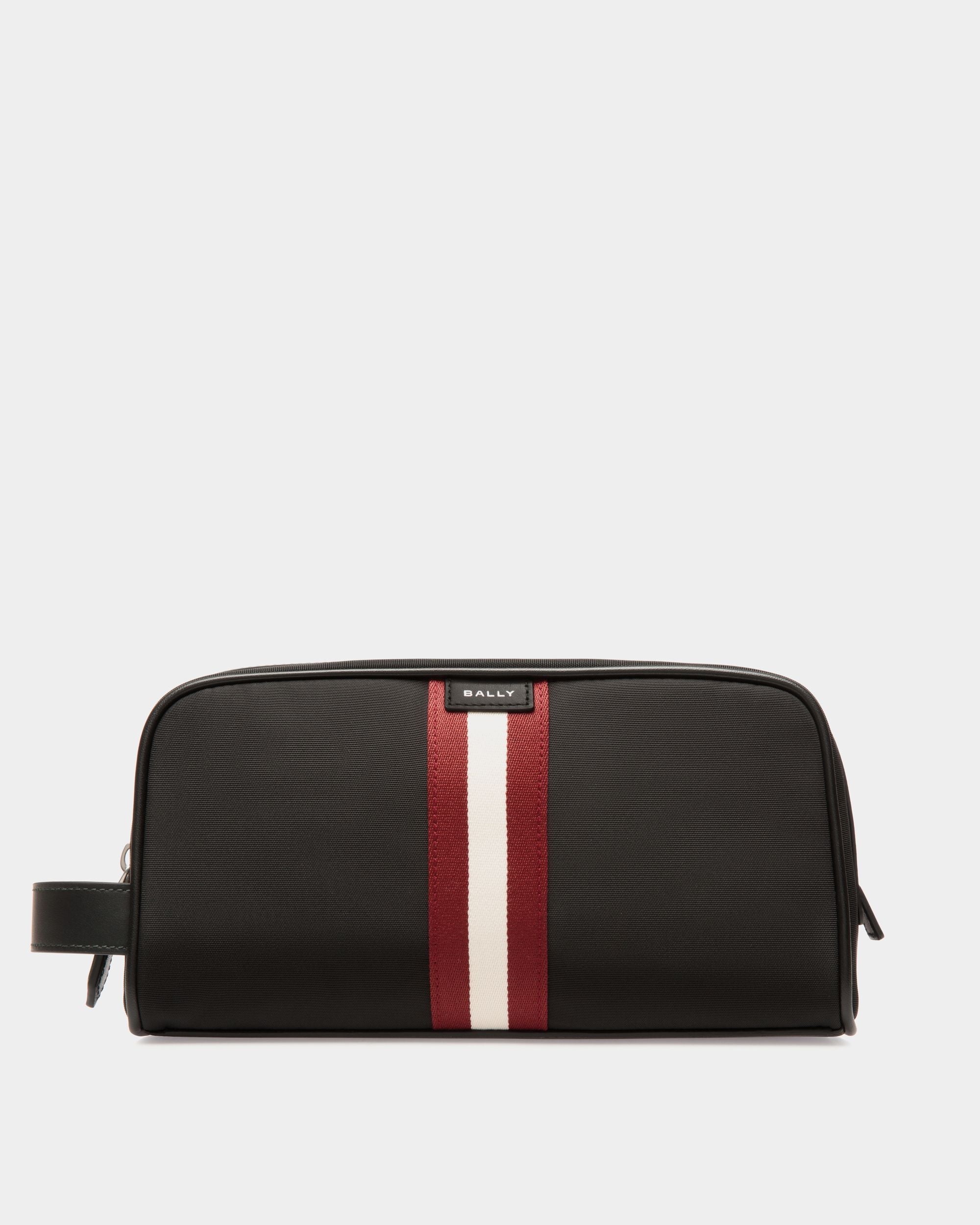 Code Washbag in Black Nylon - Men's - Bally - 01