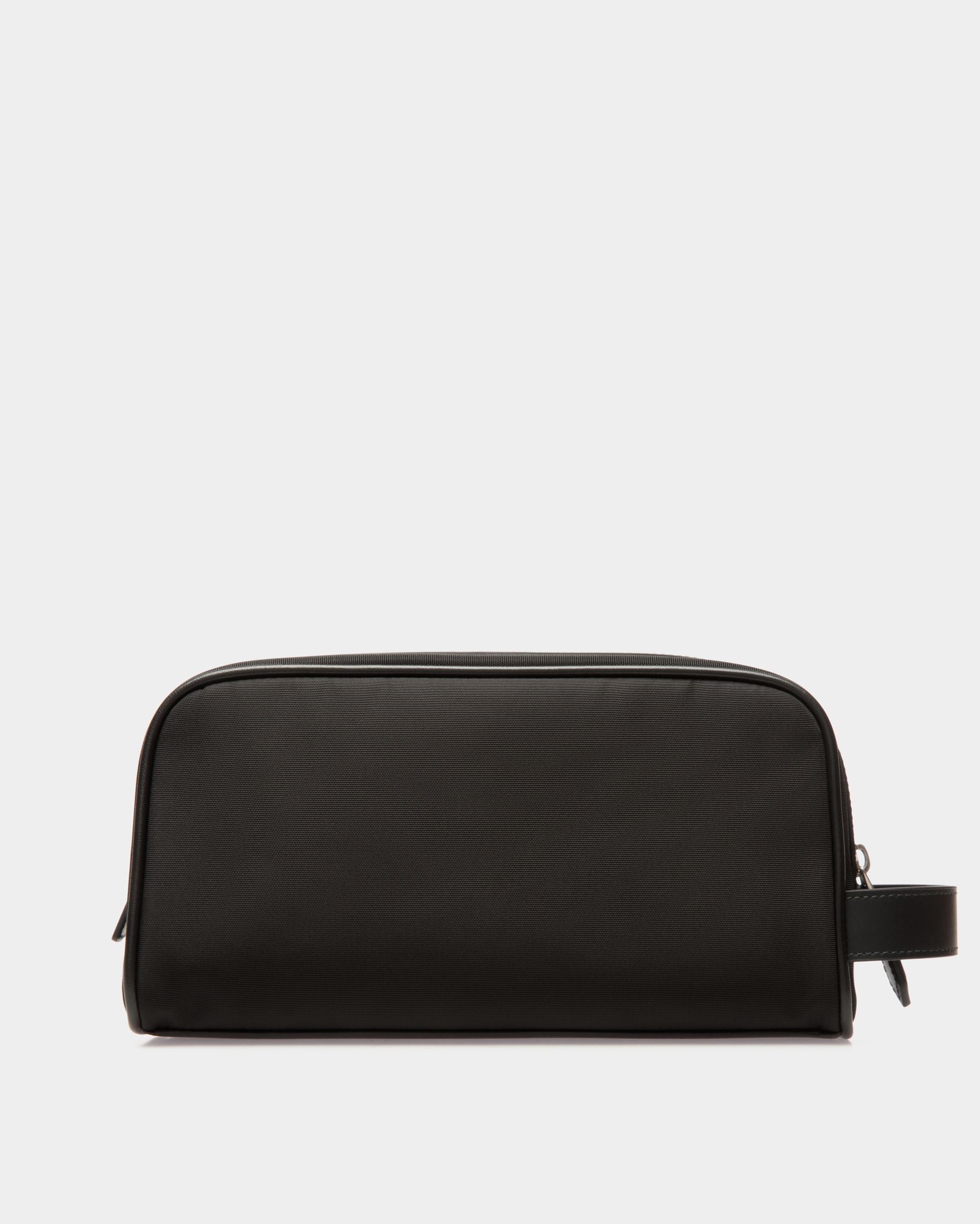 Code Washbag in Black Nylon - Men's - Bally - 02