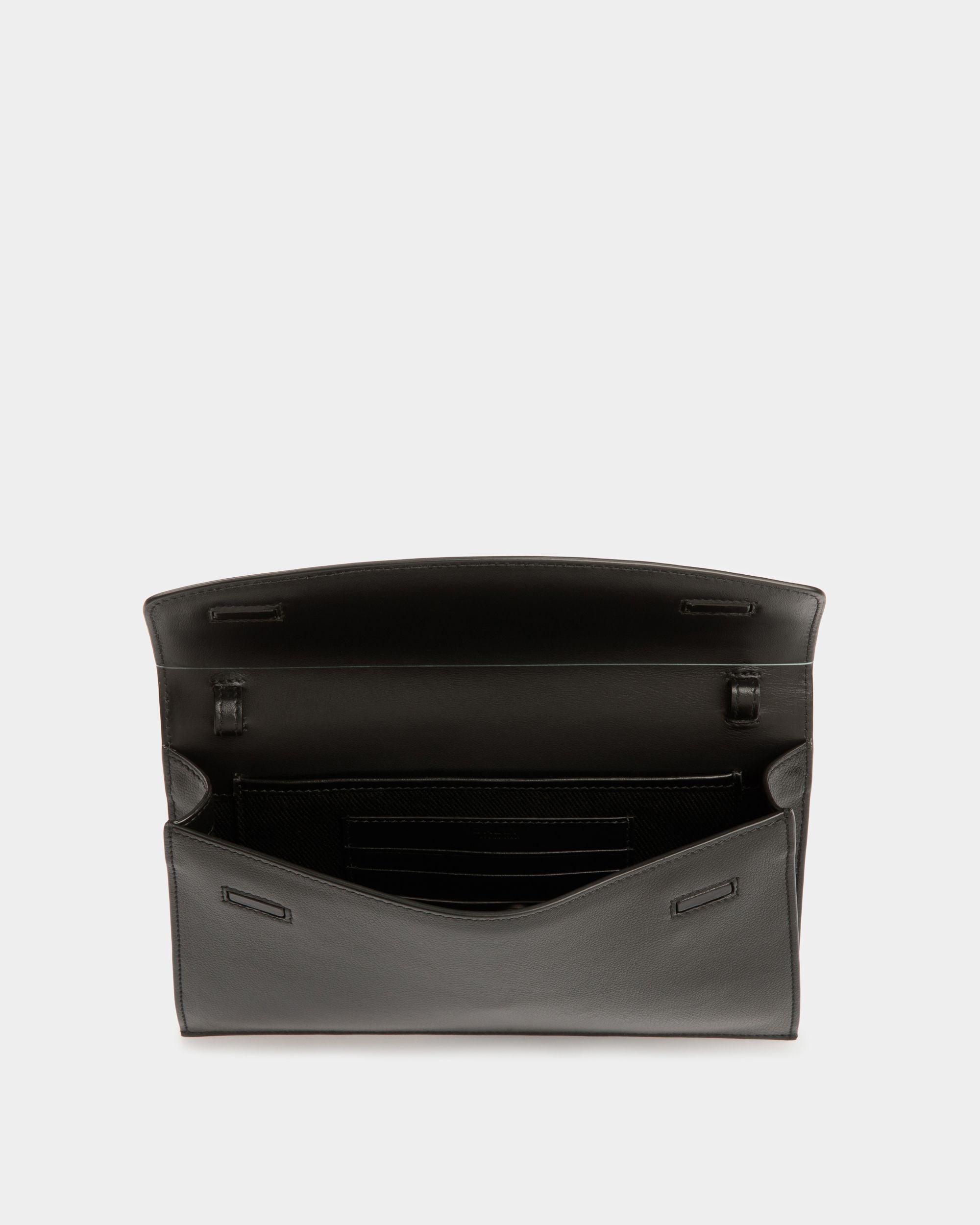 Pouch Banque De Piel Granulada Negra - Hombre - Bally - 03