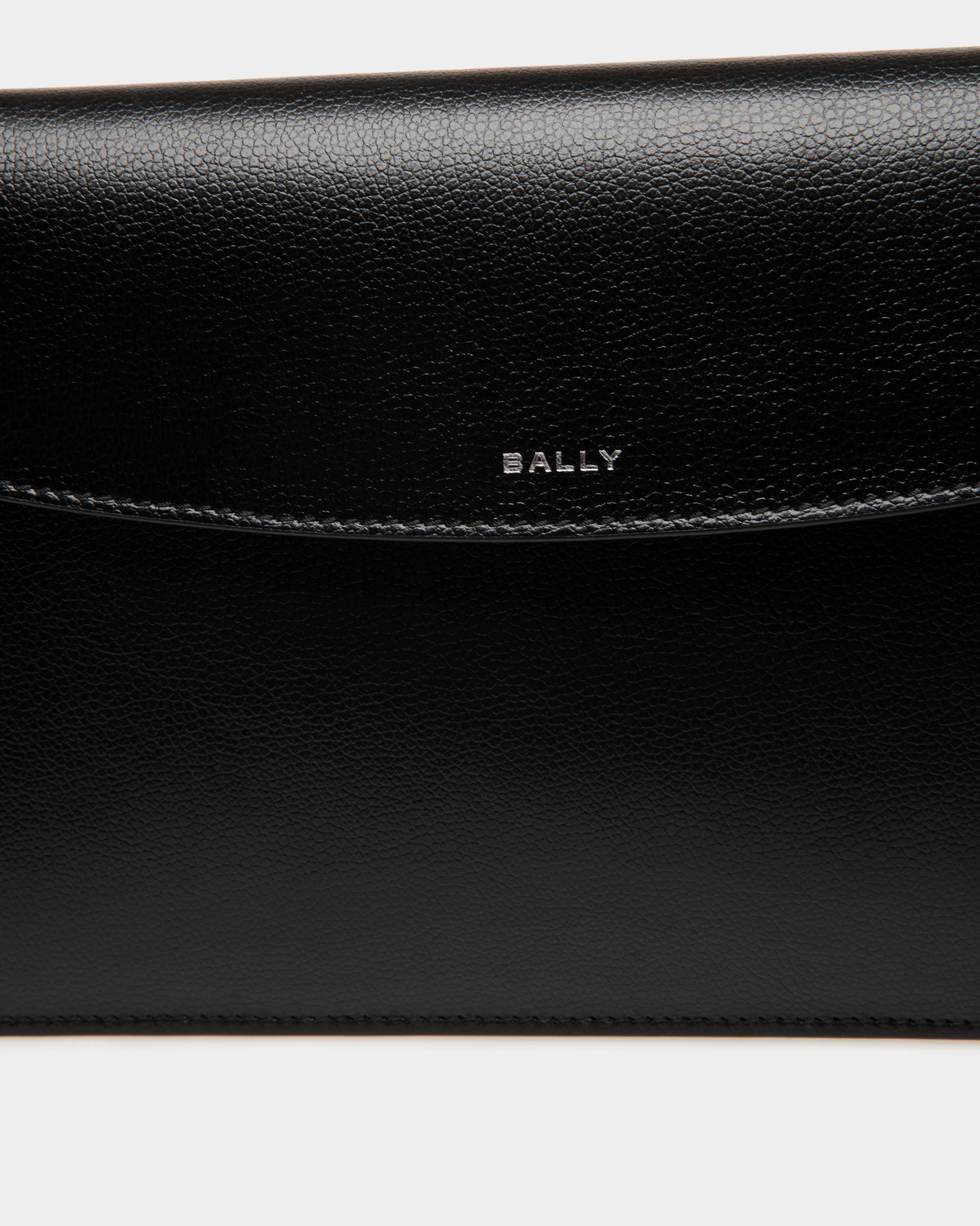 Pouch in Black Grained Leather - Men's - Bally - 04