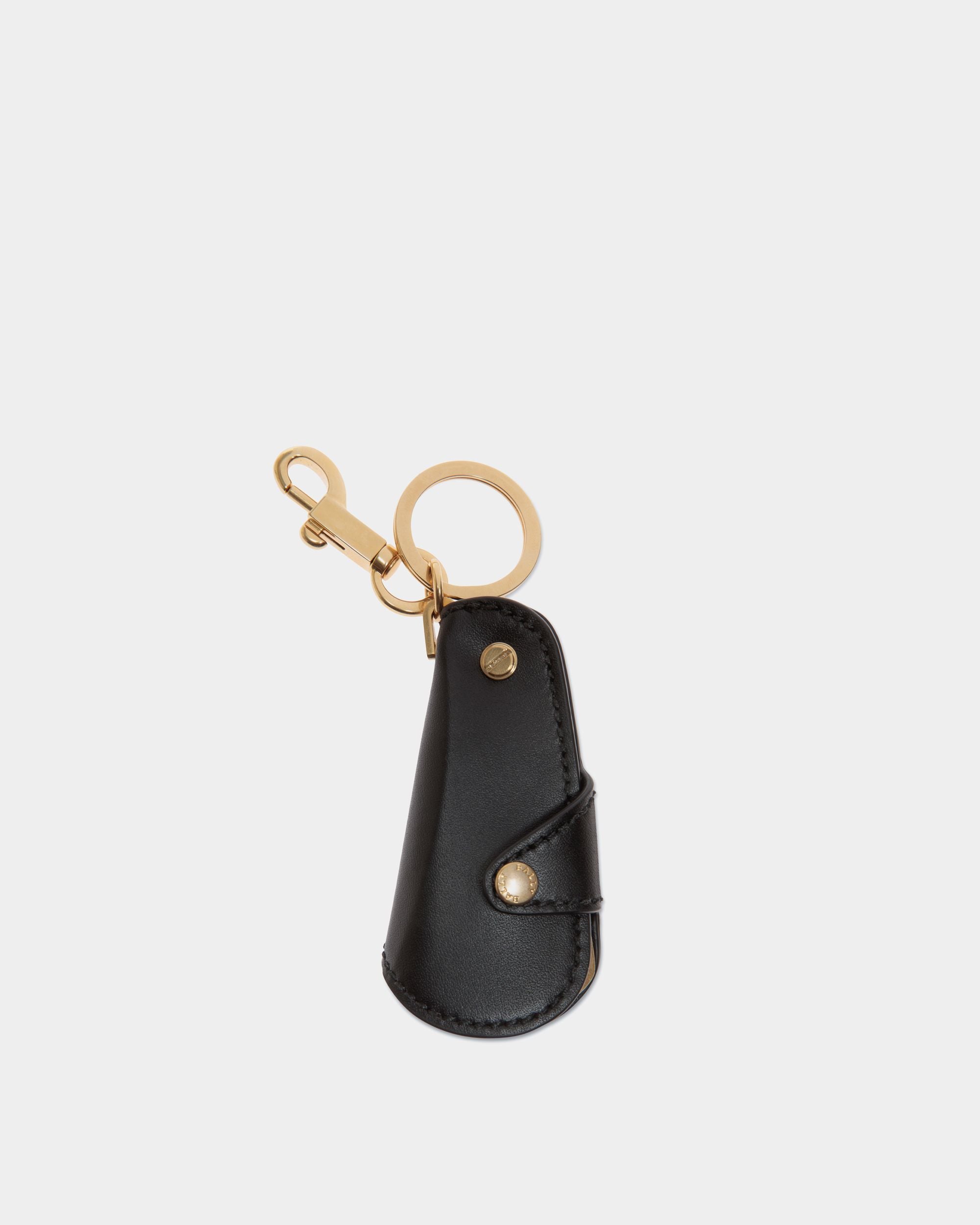 Llavero Beckett De Piel Negra - Hombre - Bally - 02