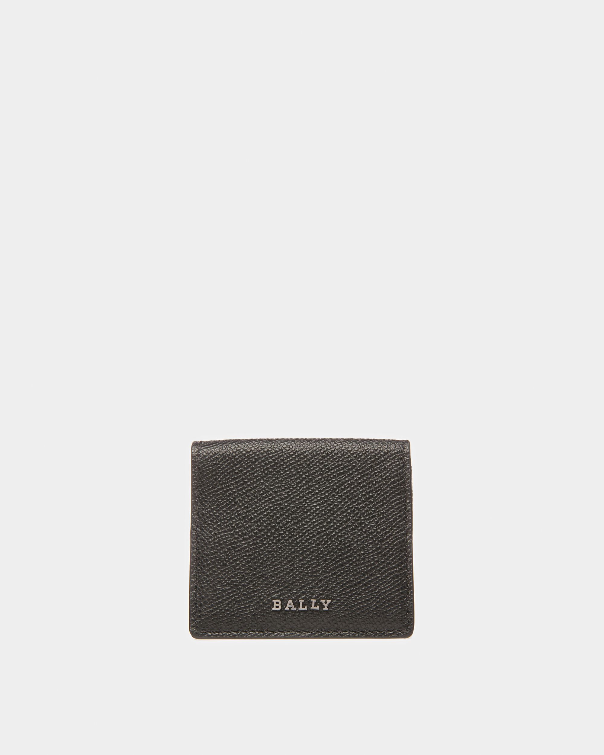Birras Monedero De Piel En Negro Y Azul Neón - Hombre - Bally - 01