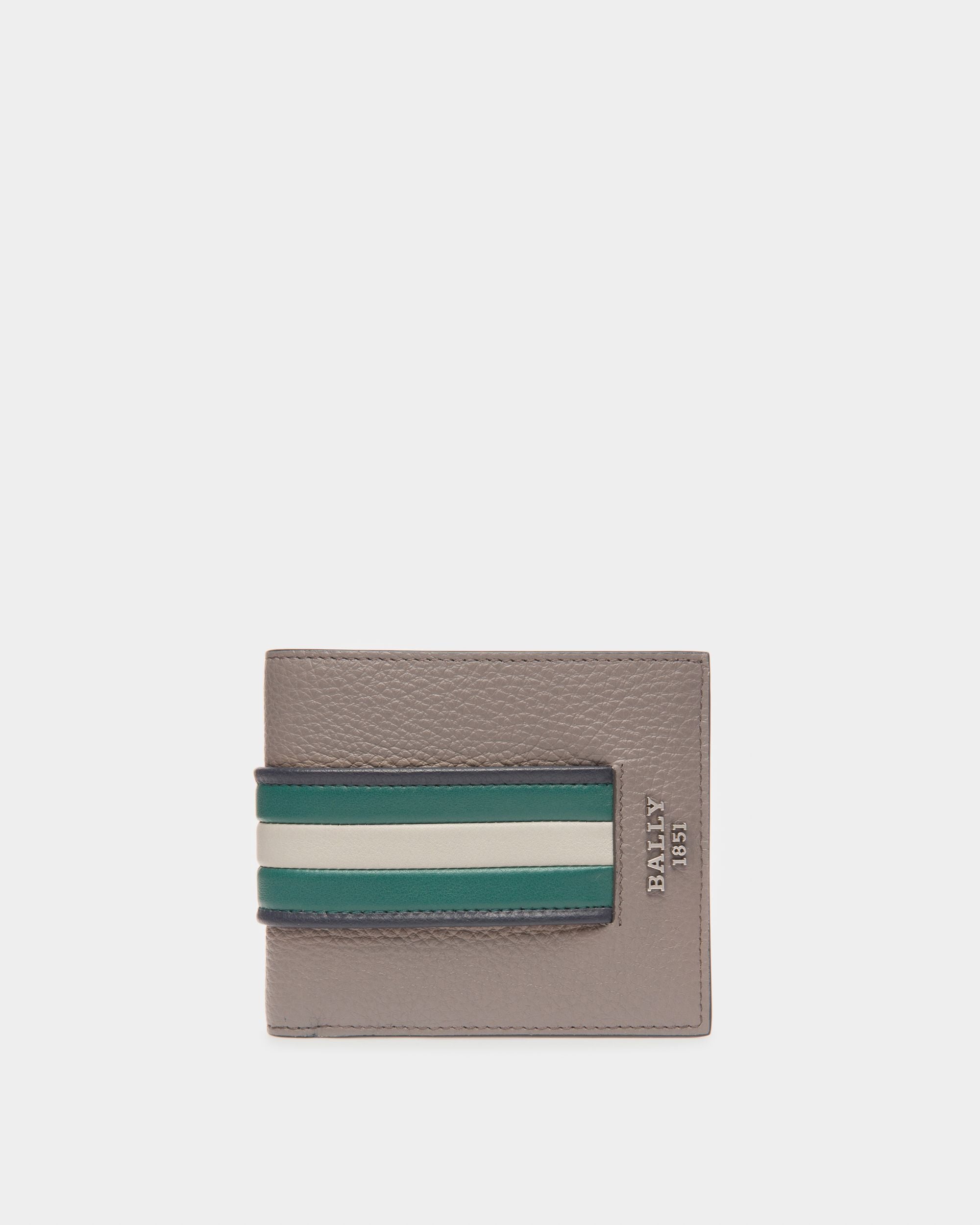 Brasai Cartera En Piel De Color Gris - Hombre - Bally - 01