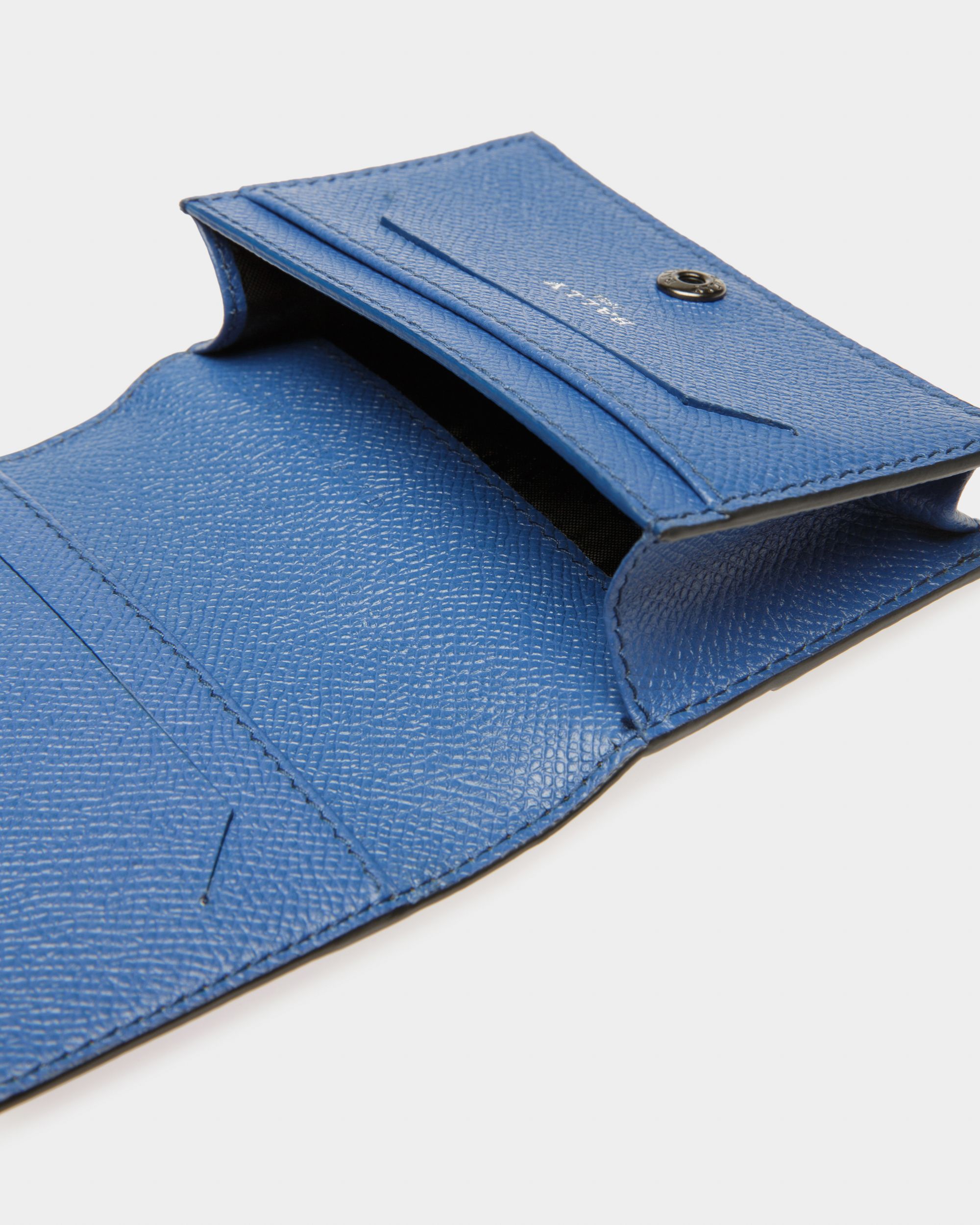 Brenty Leather Wallet In Black & Blue - Men's - Bally - 04