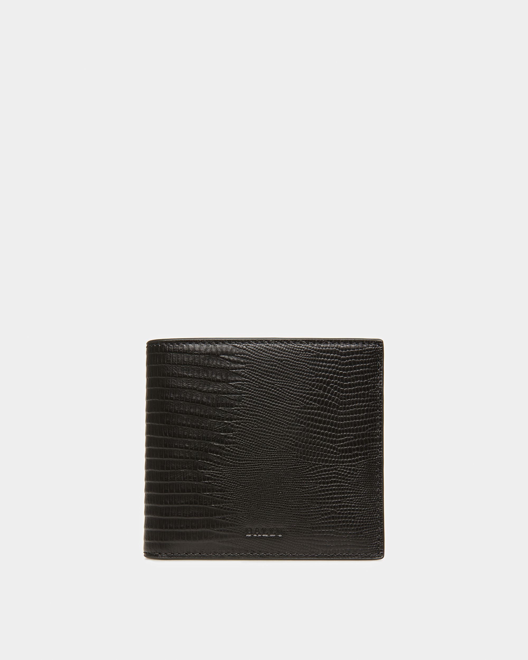 Brasai Leather Wallet In Black - Men's - Bally - 01