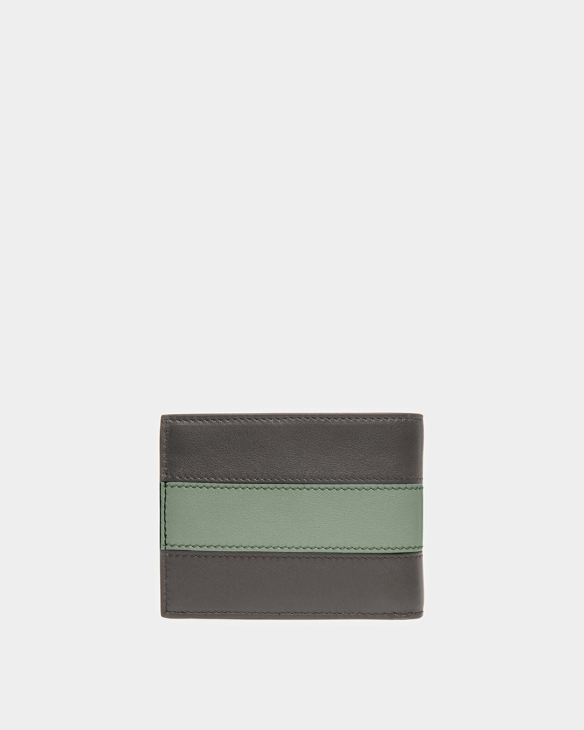 Bevyett Leather Wallet In Black And Sage - Men's - Bally - 02