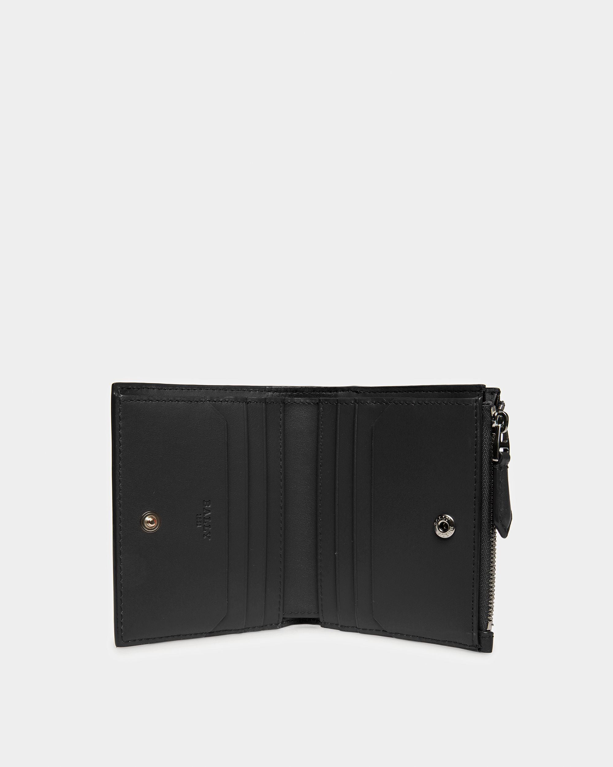 Axeel Leather Wallet In Black - Men's - Bally - 03