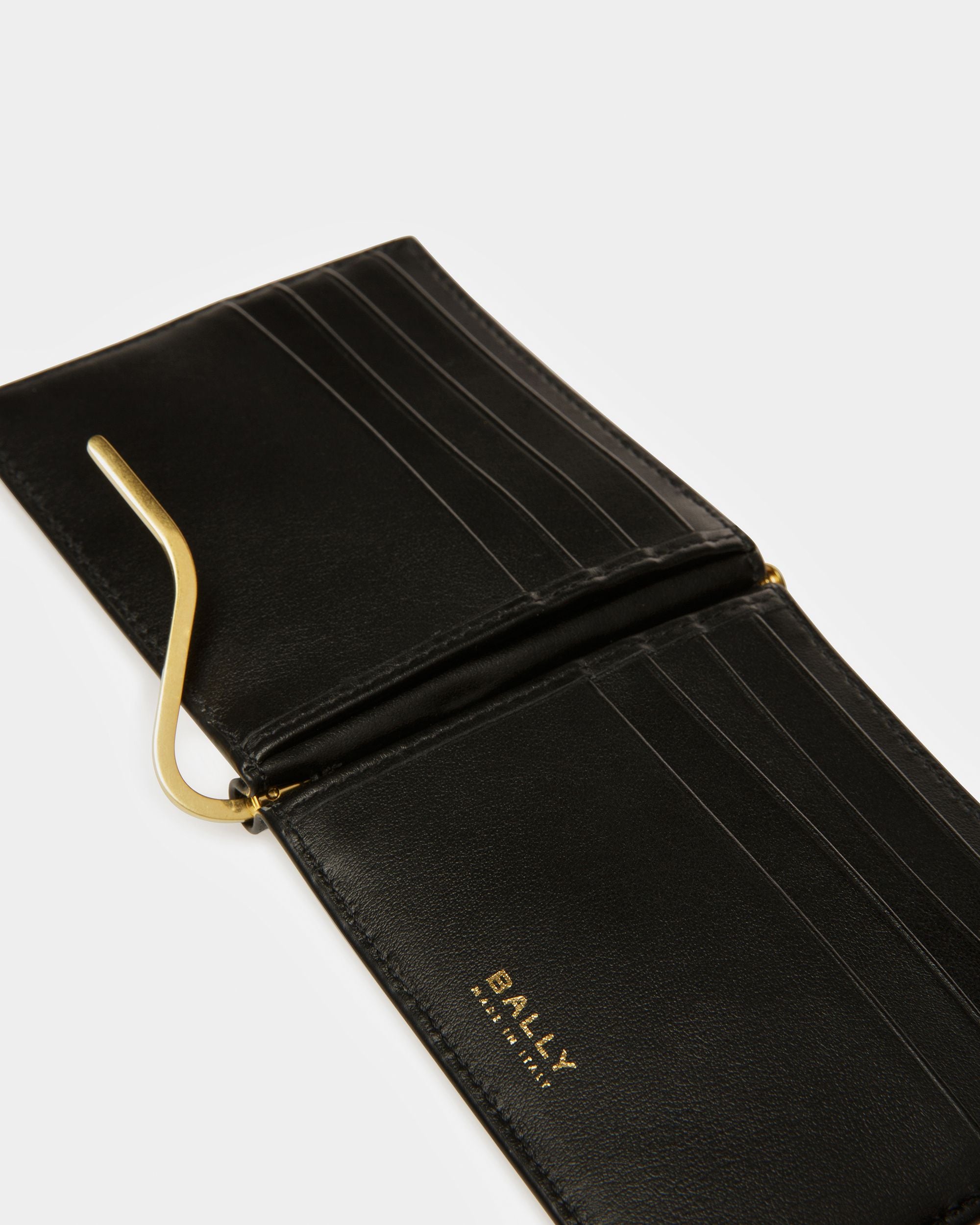 Cartera Plegable Con Pinza De Piel Talabartería - Hombre - Bally - 04