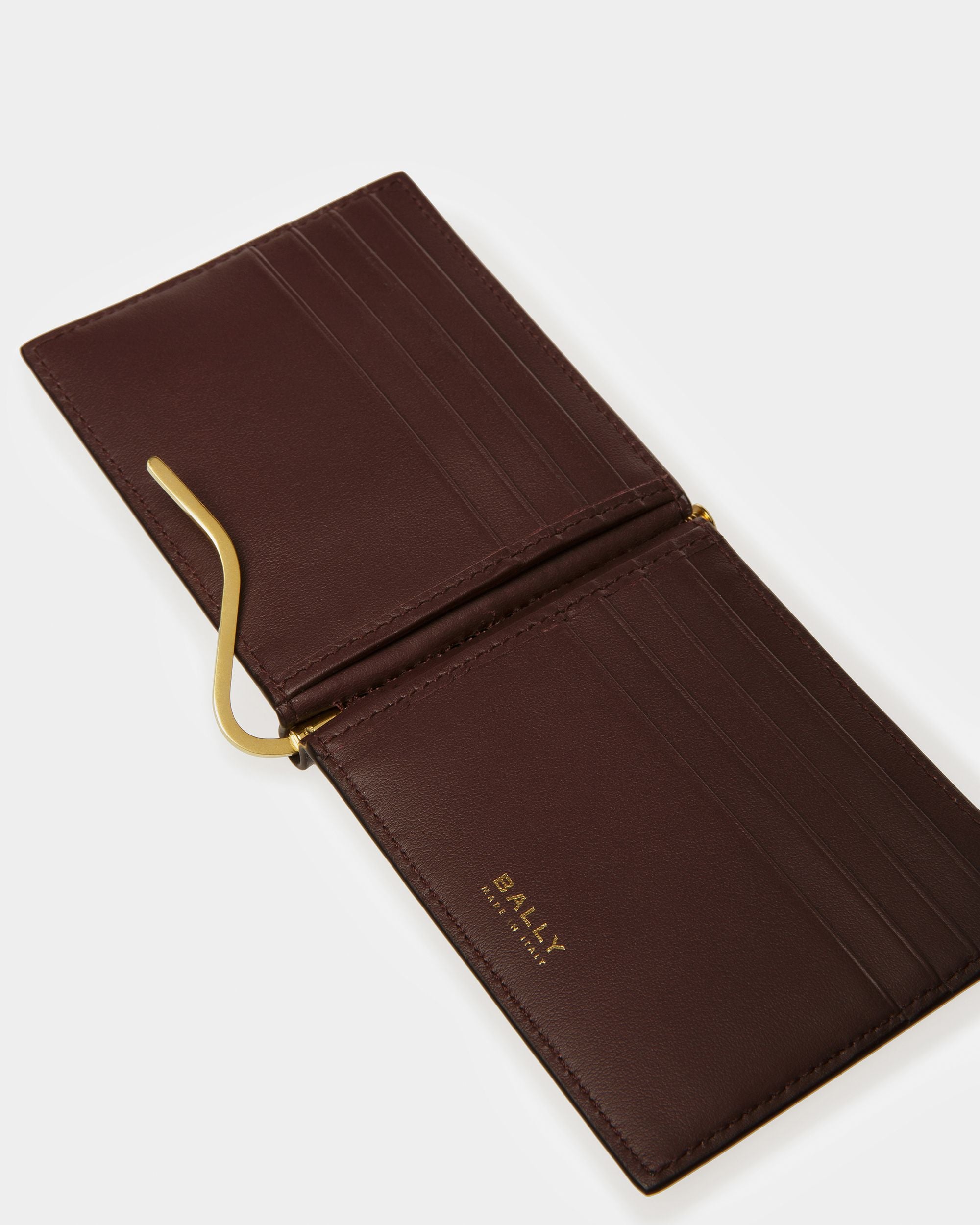 Bifold Clip Wallet In Crocodile Embossed - Men's - Bally - 04