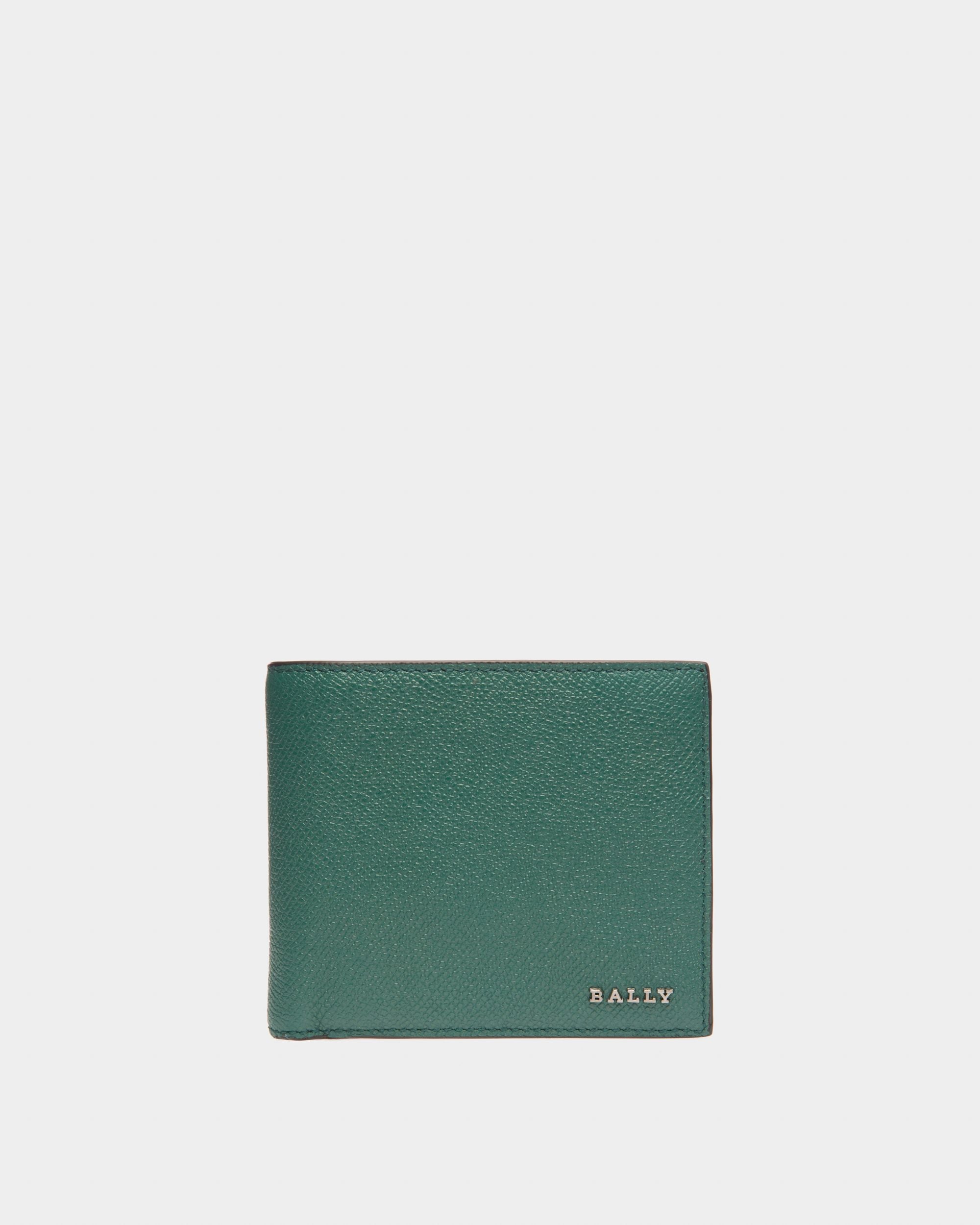 Bollen Cartera En Cuero De Color Verde - Hombre - Bally - 01