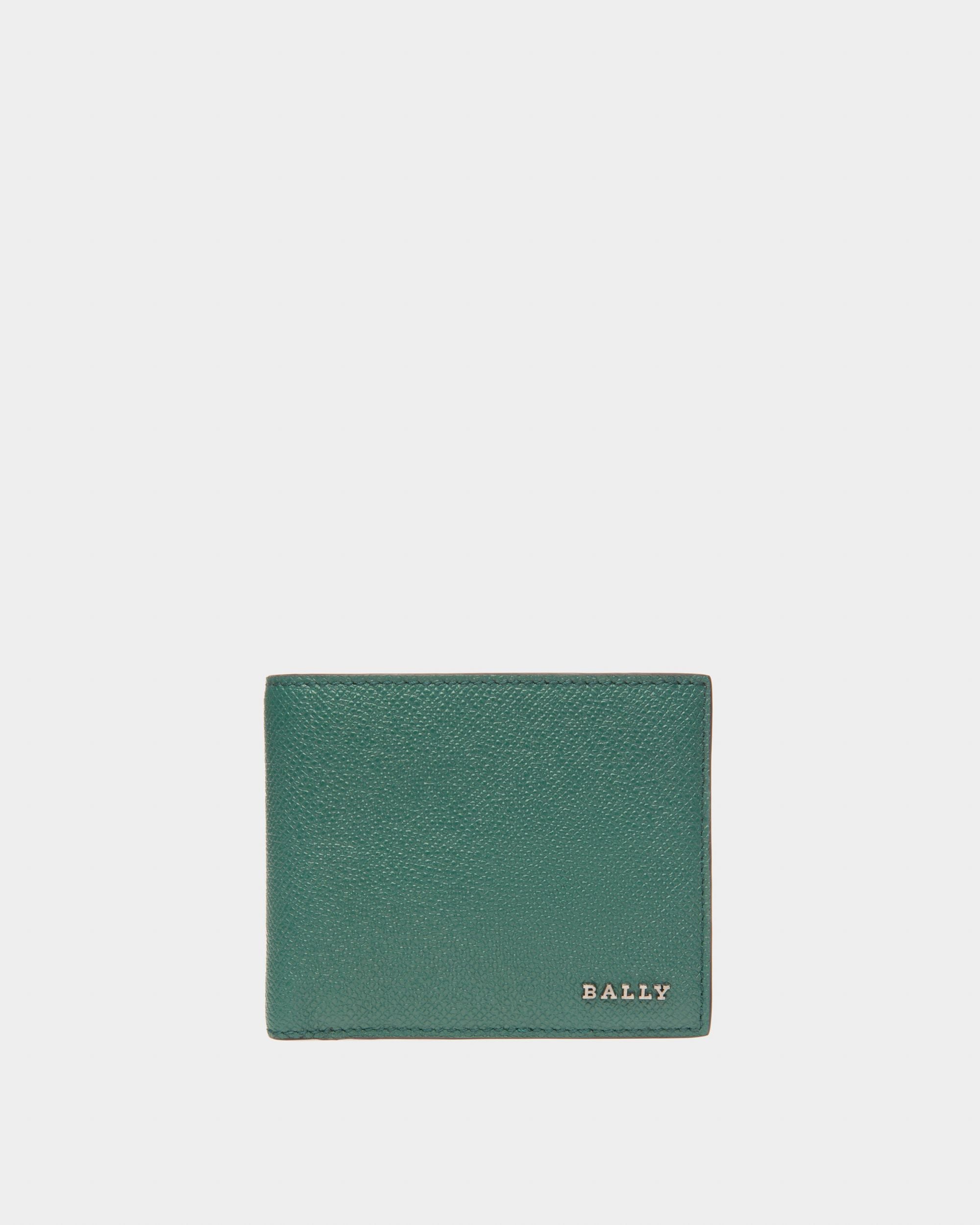 Bollen Leather Wallet In Green - Men's - Bally - 01
