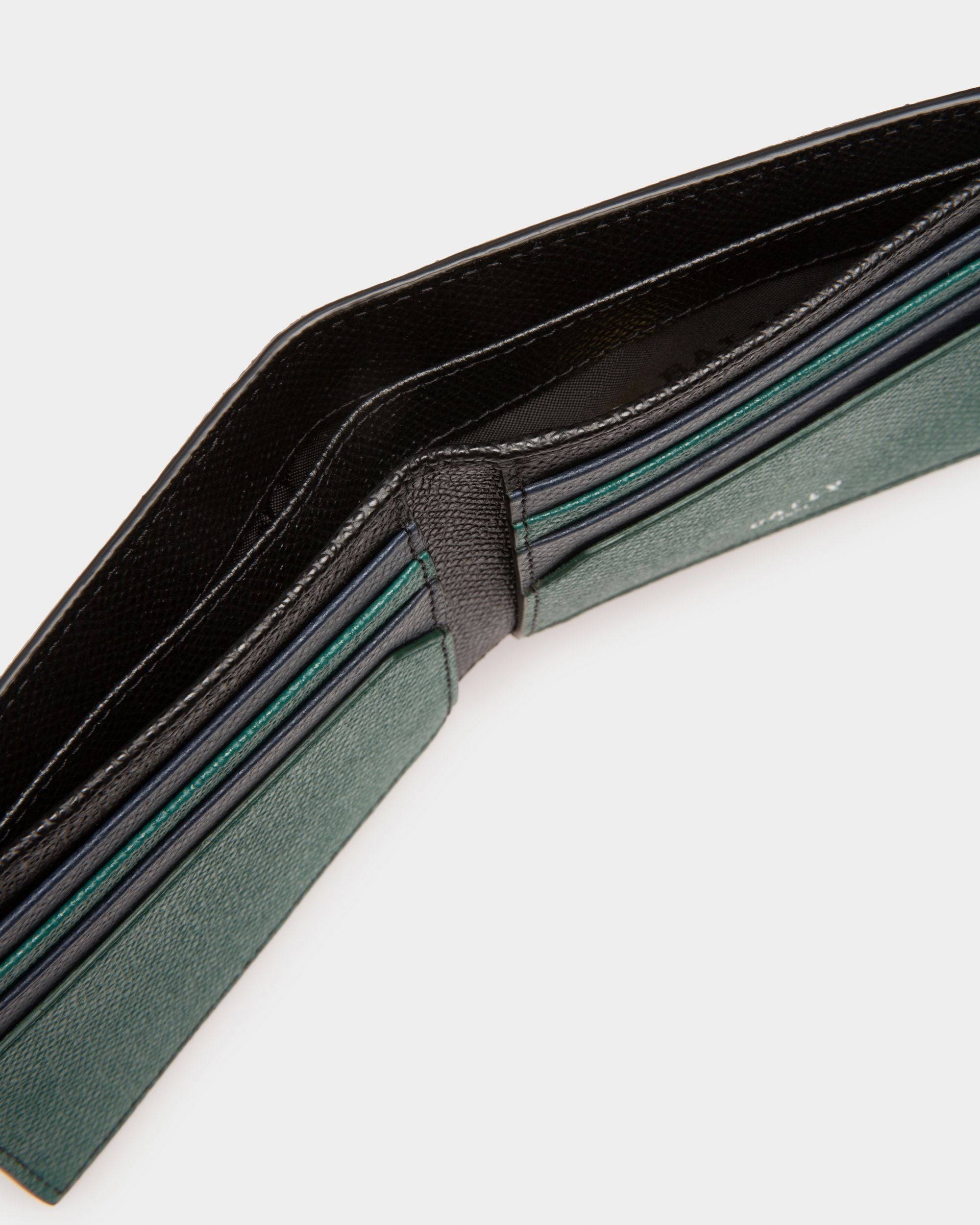 Bollen Leather Wallet In Green - Men's - Bally - 04