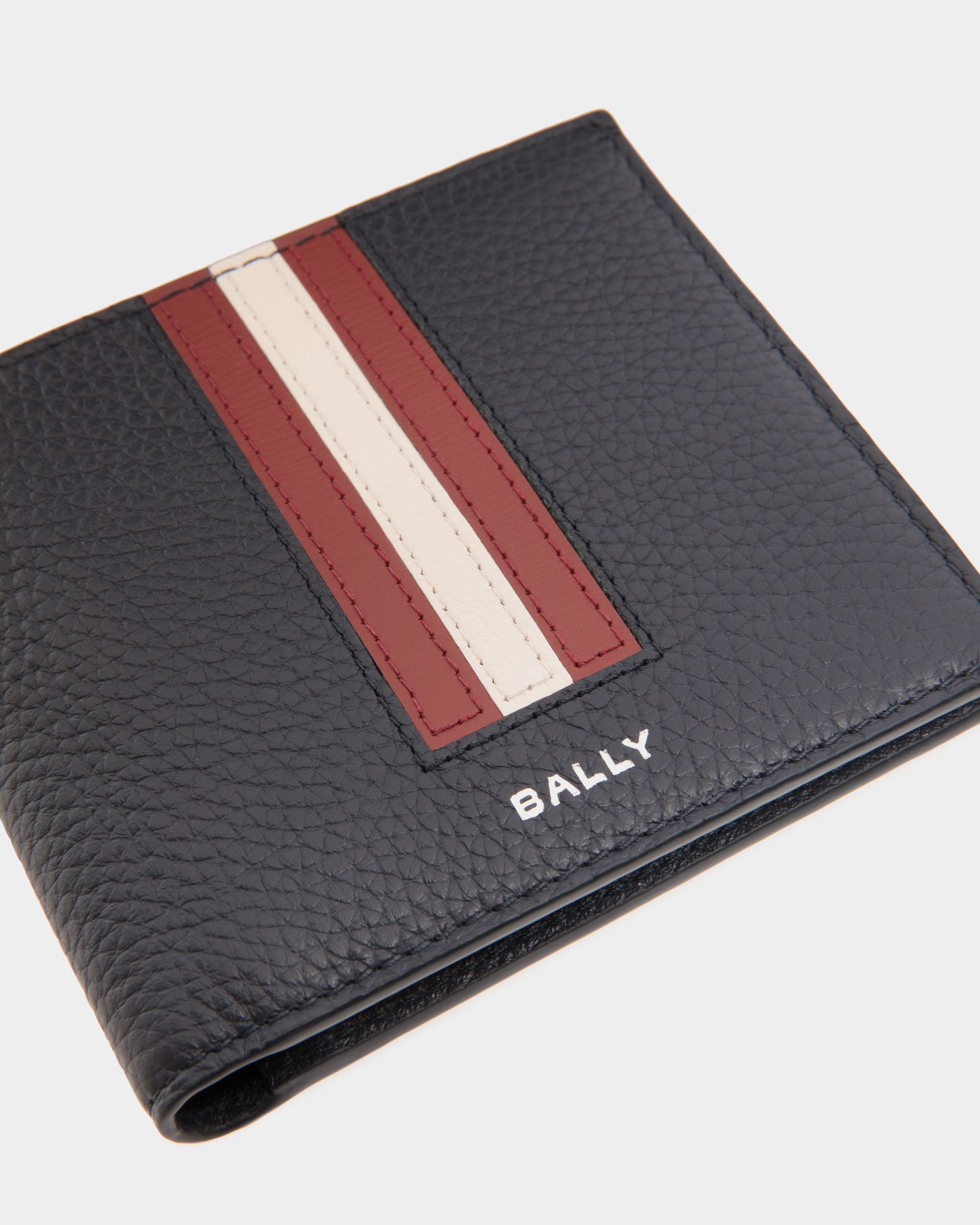 Cartera Plegable Ribbon De Piel Navy Blue - Hombre - Bally - 03