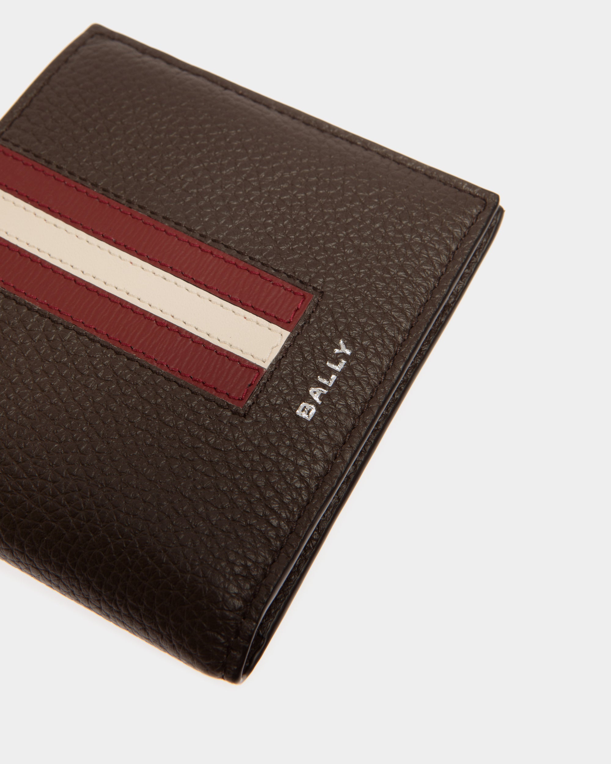 Cartera Plegable Ribbon De Piel Ébano - Hombre - Bally - 04