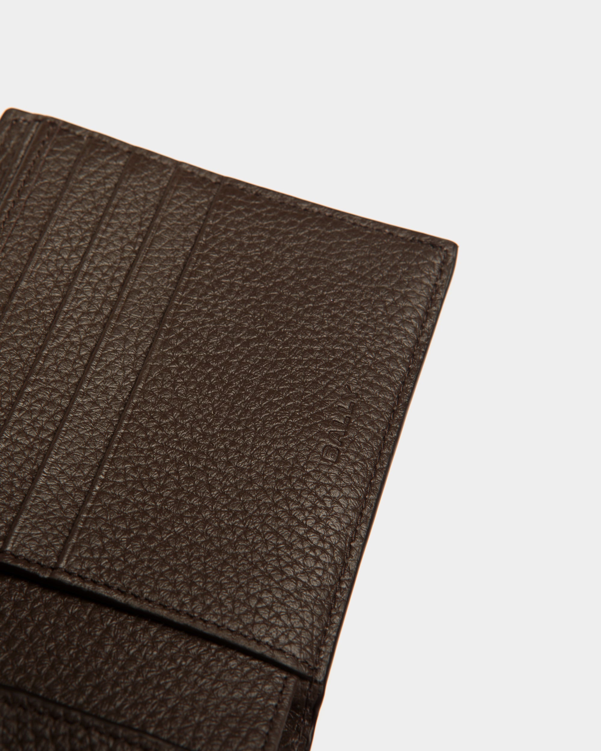 Cartera Plegable Ribbon De Piel Ébano - Hombre - Bally - 05