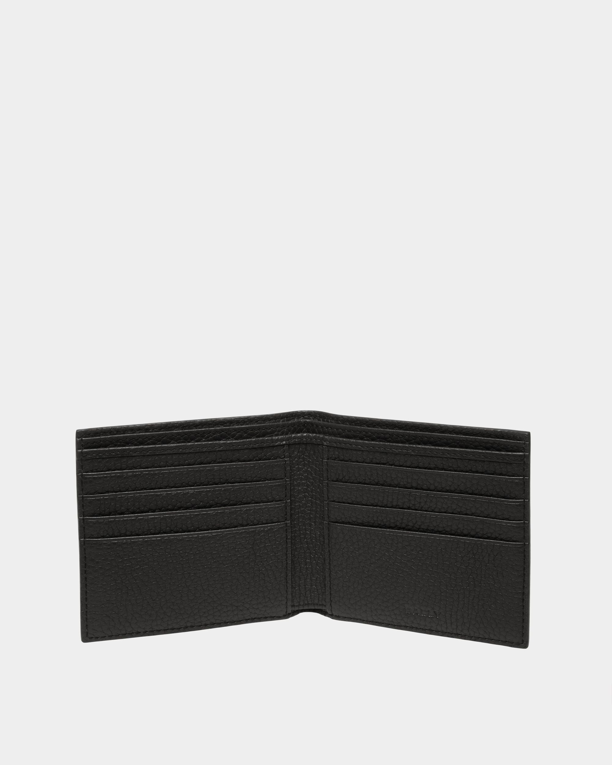 Cartera Plegable Ribbon De Piel Granulada Negra - Hombre - Bally - 03