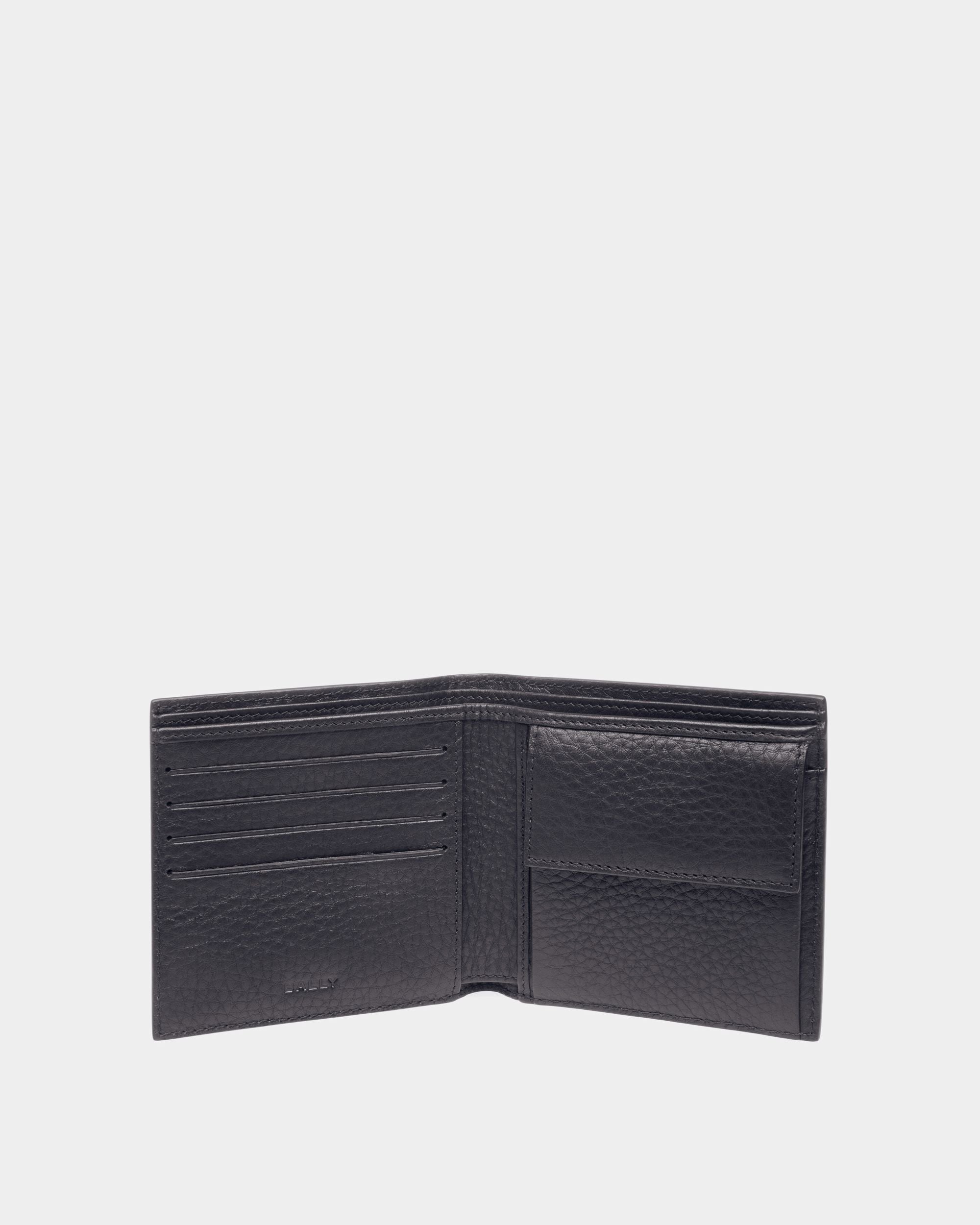 Ribbon ID Coin Wallet In Midnight Leather - Men's - Bally - 03