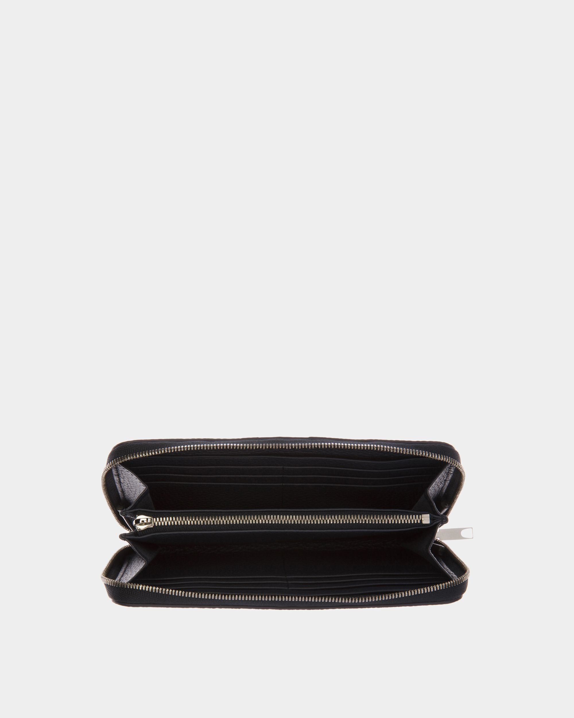 Cartera Ribbon Con Cremallera De Piel Color Medianoche - Hombre - Bally - 03