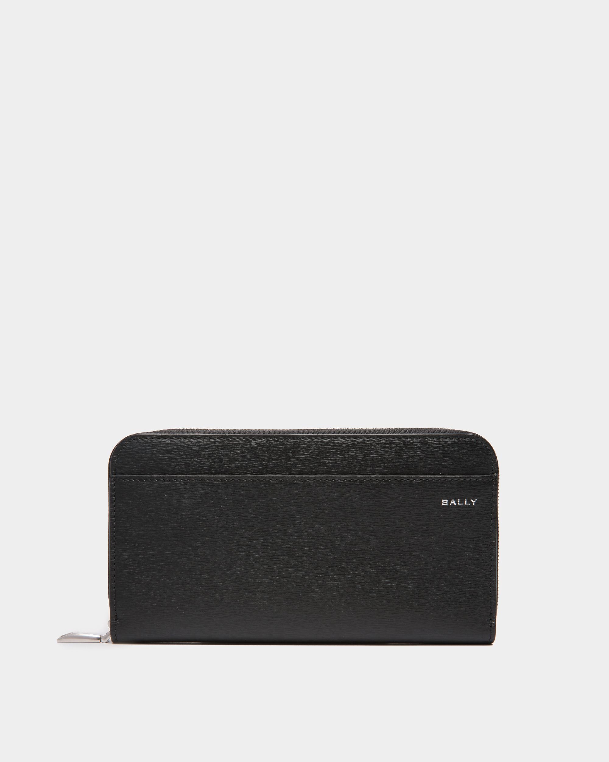 Crossing Zip Around Wallet in Leather - Men's - Bally - 01