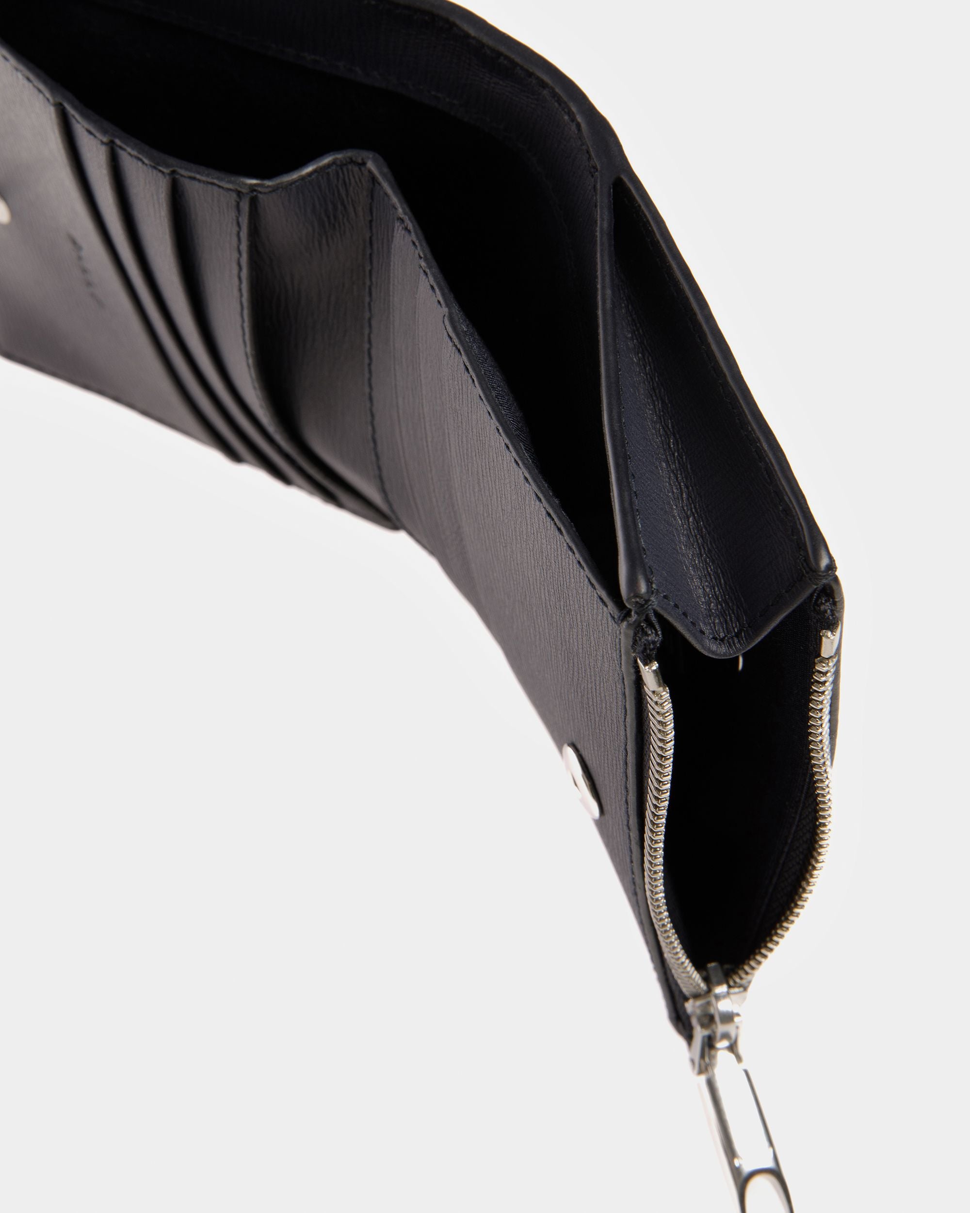 Cartera Crossing De Piel En Azul Oscuro - Hombre - Bally - 04