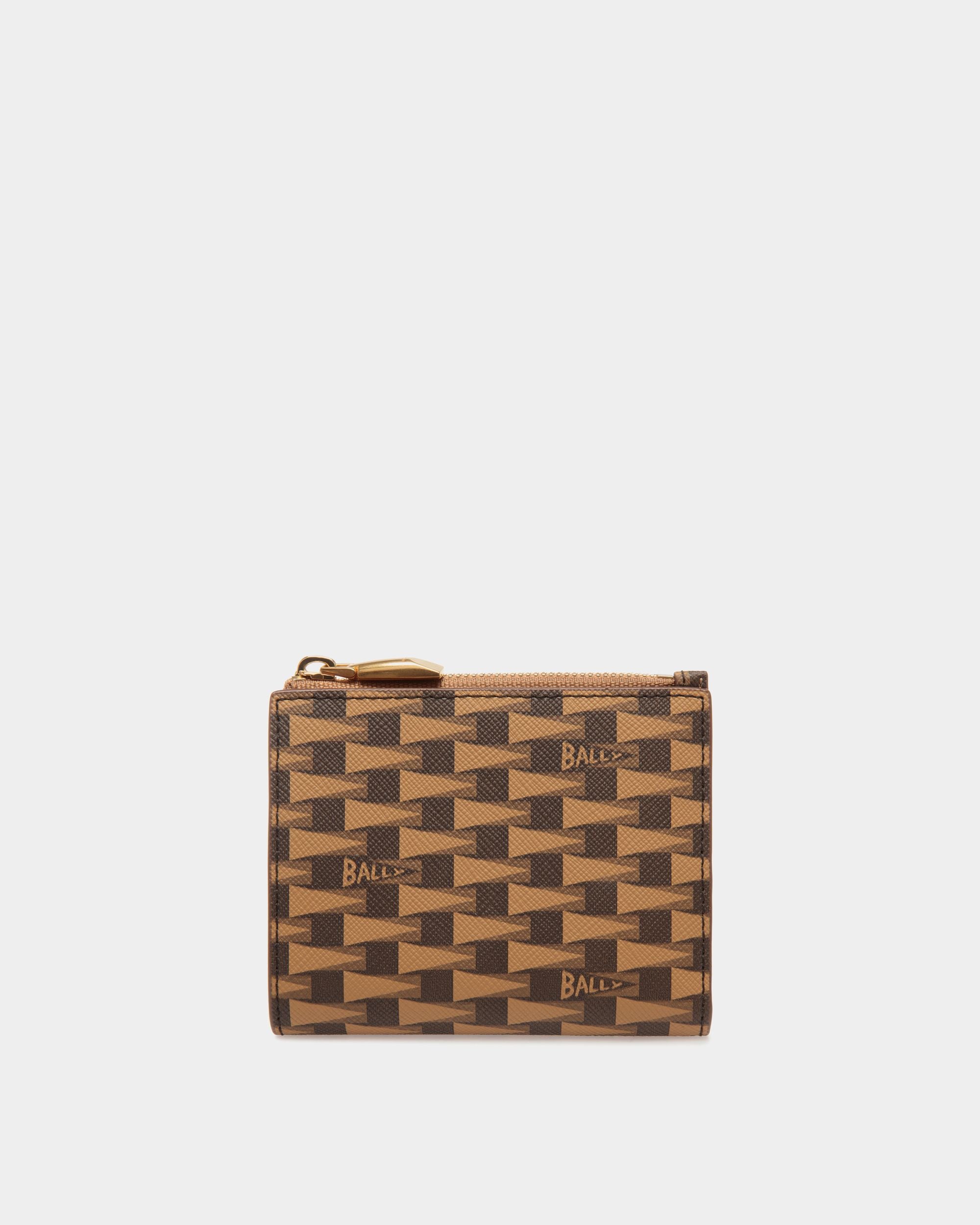 Pennant Wallet In Brown Synthetic - Men's - Bally - 01