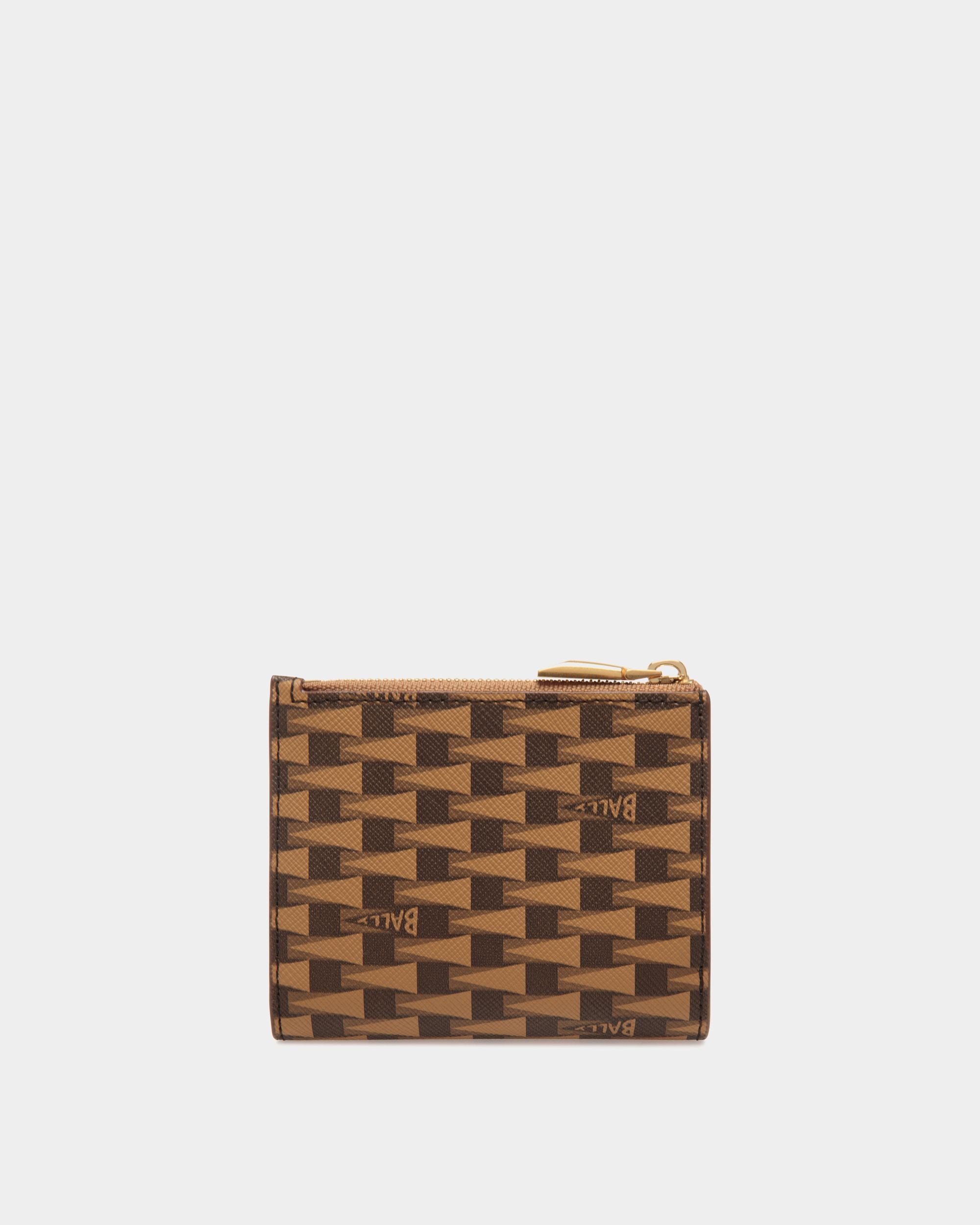 Pennant Wallet In Brown Synthetic - Men's - Bally - 02