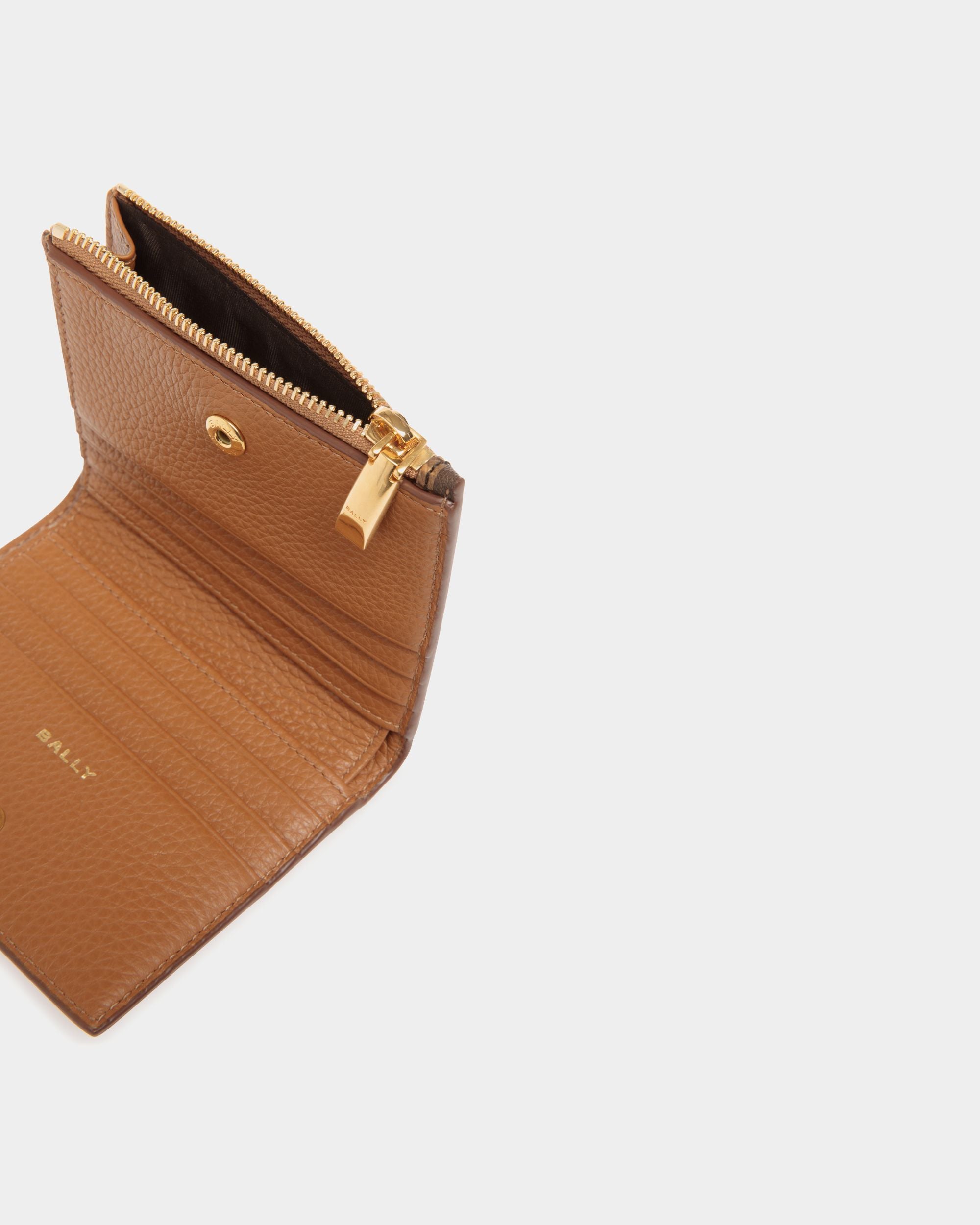 Pennant Wallet In Brown Synthetic - Men's - Bally - 04