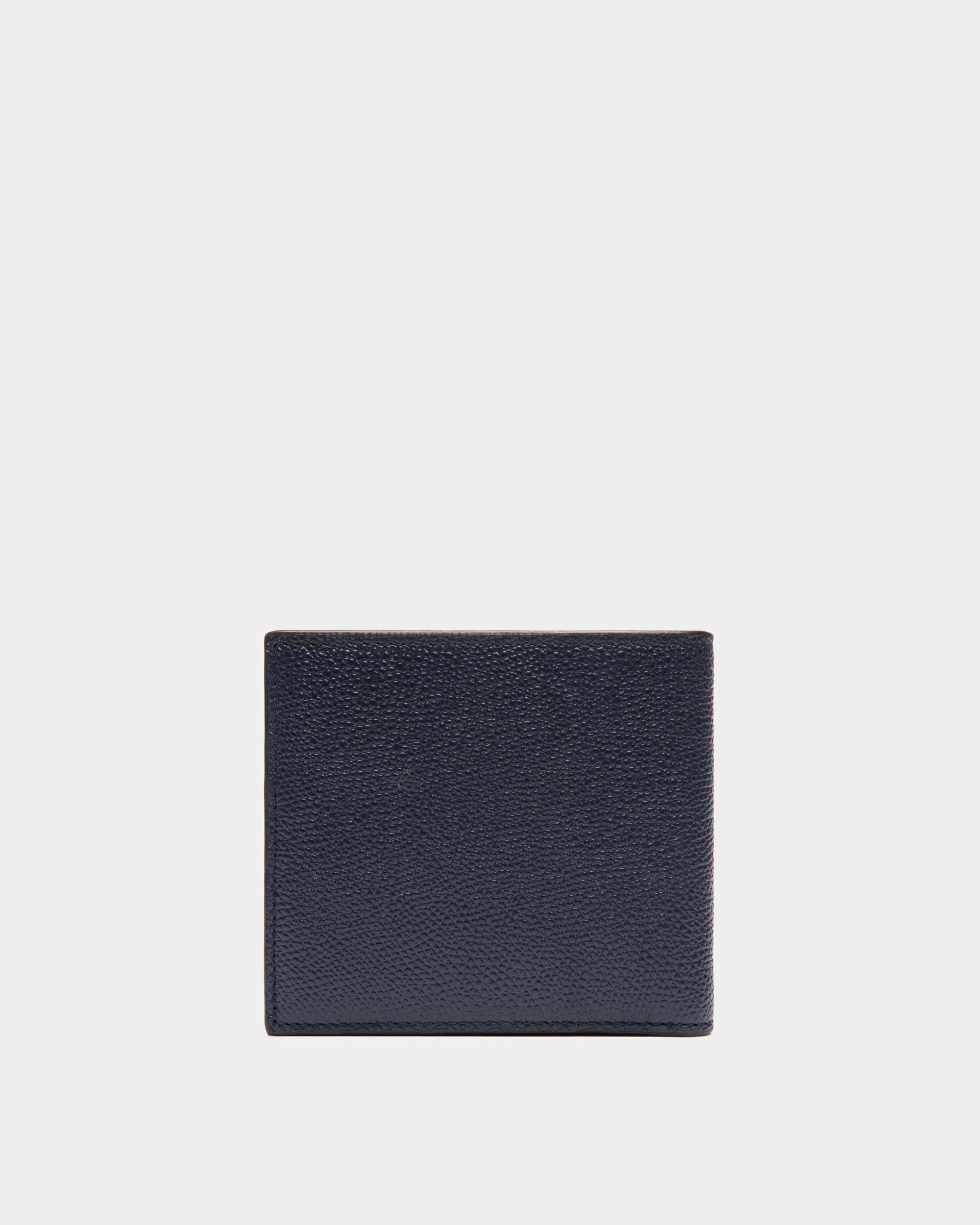 Cartera Plegable Flag De Piel Azul - Hombre - Bally - 02