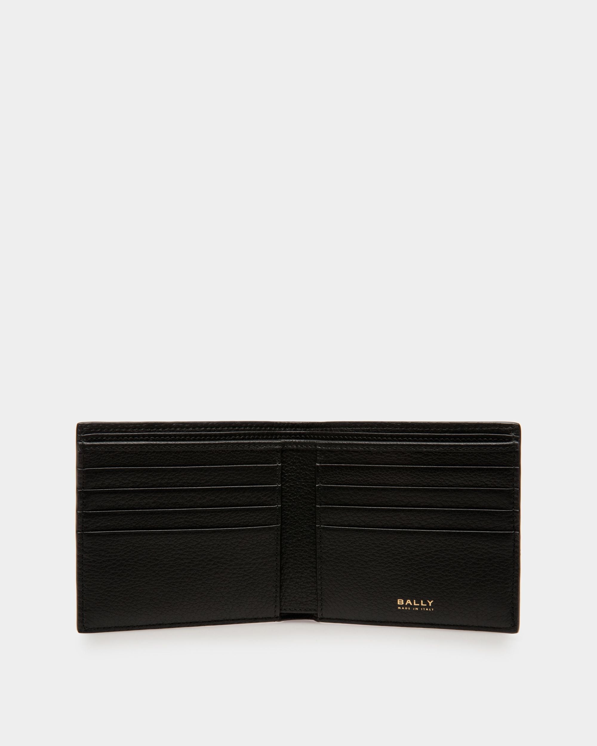 Bifold 8 CC Wallet In Black Leather - Men's - Bally - 03