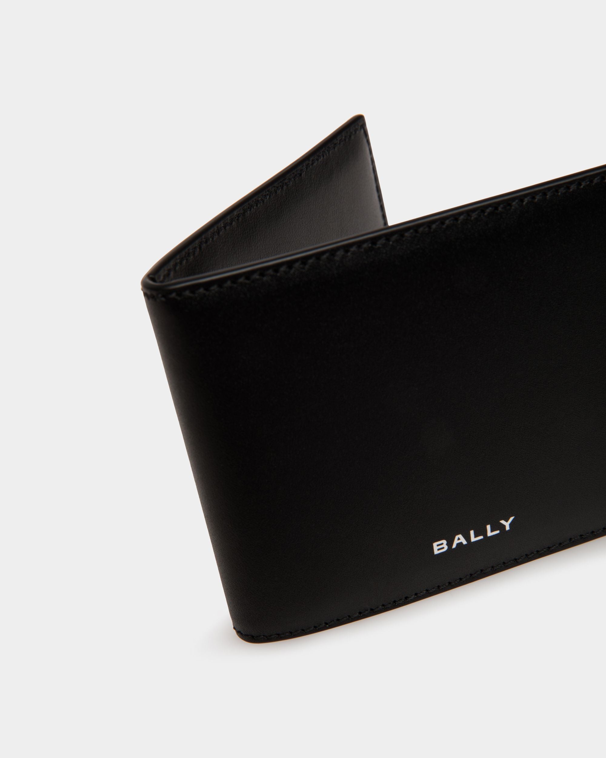 Busy Bally Bifold Wallet in Black Leather - Men's - Bally - 04