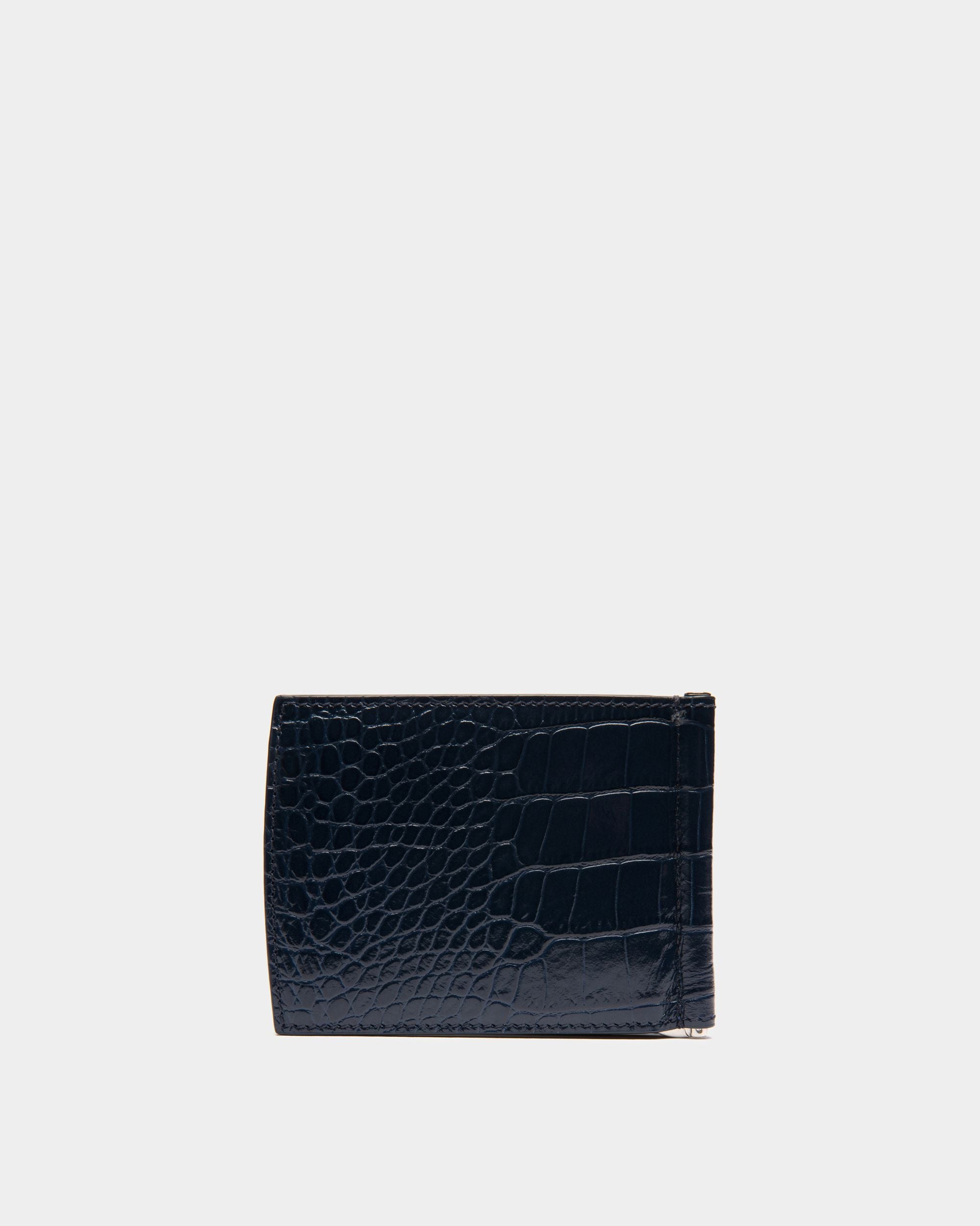 Cartera Busy Bally De Dos Pliegues En Piel Con Estampado Cocodrilo - Hombre - Bally - 02