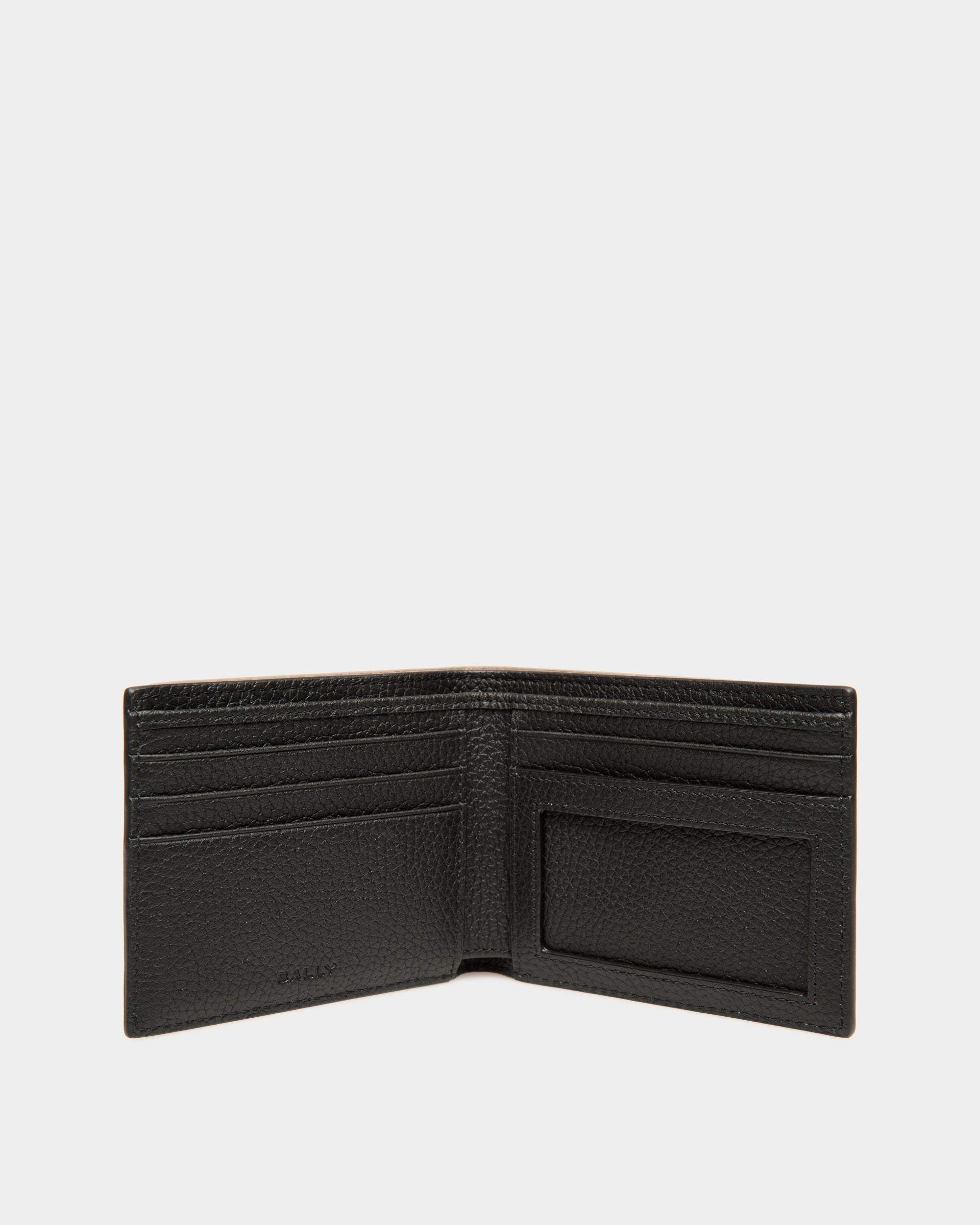 Ribbon Bifold In Black Leather - Men's - Bally - 03