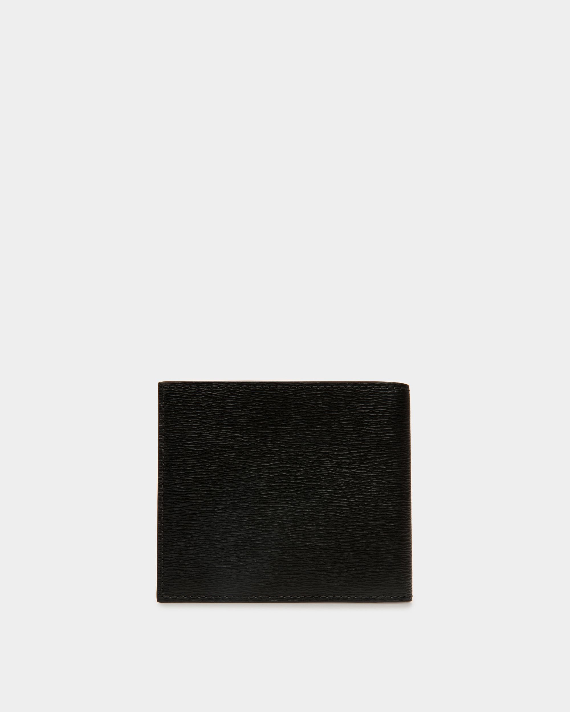 Cartera Plegable Cny De Piel Granulada En Negro Y Rojo - Hombre - Bally - 02