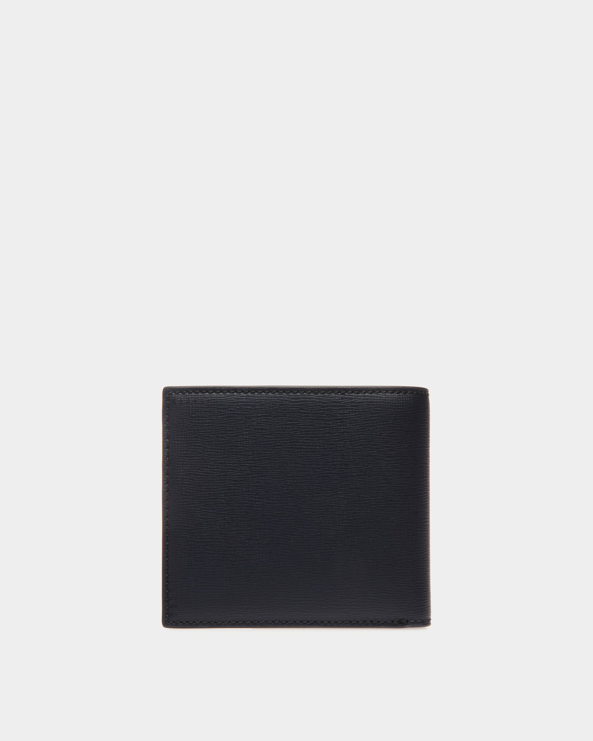 Mythos Bifold Wallet in Navy Blue Recycled Leather - Hombre - Bally - 02