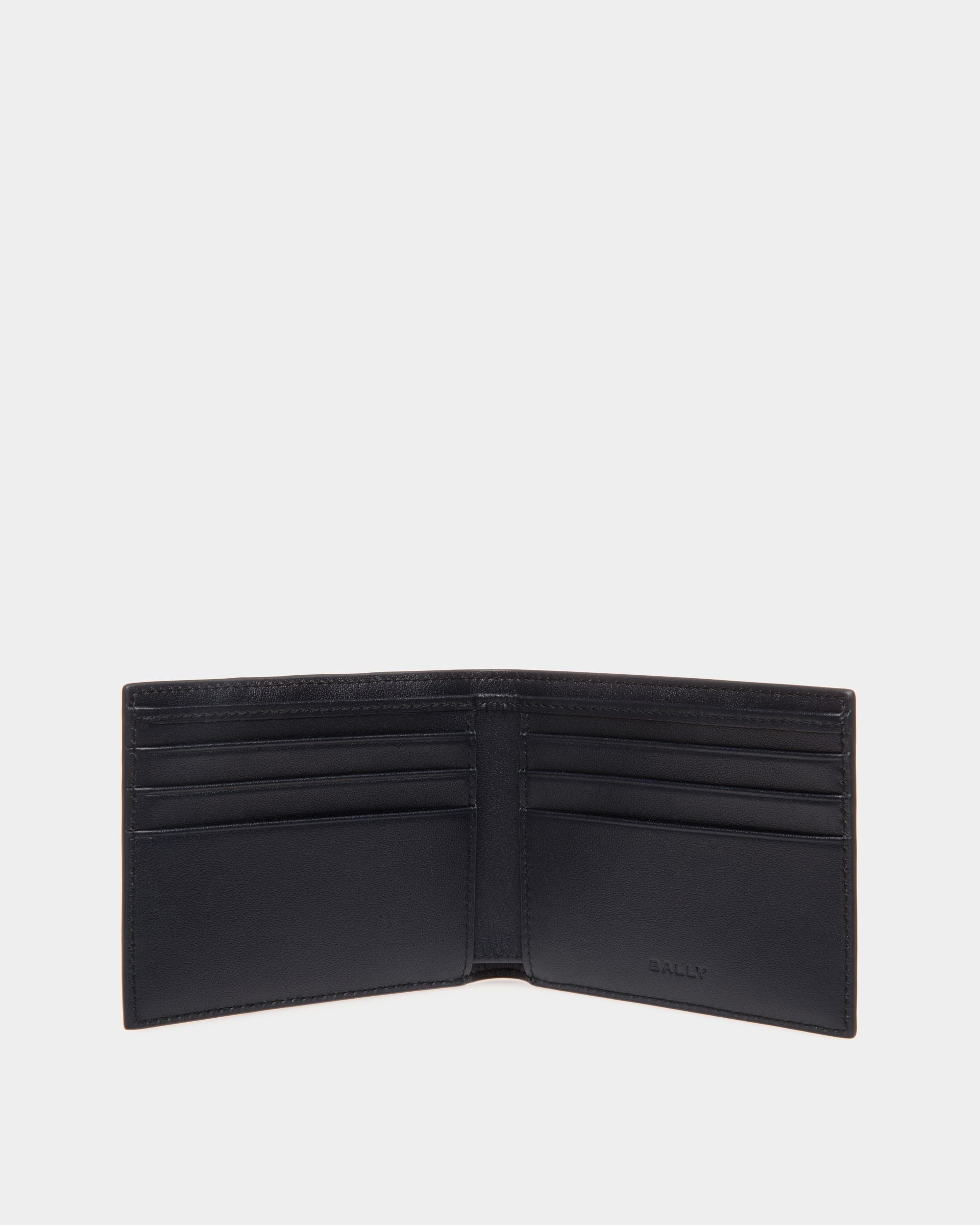 Mythos Bifold Wallet in Navy Blue Recycled Leather - Hombre - Bally - 03