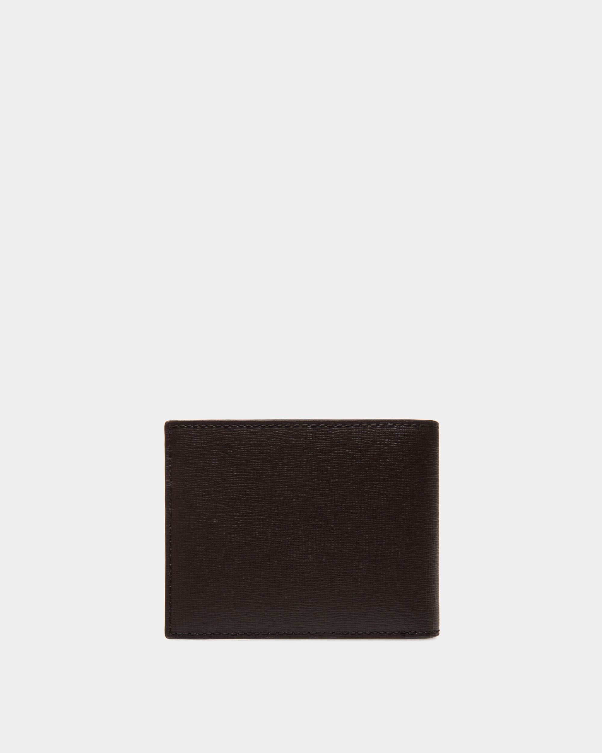 Cartera Plegable Mythos De Piel Reciclada Ébano - Hombre - Bally - 02