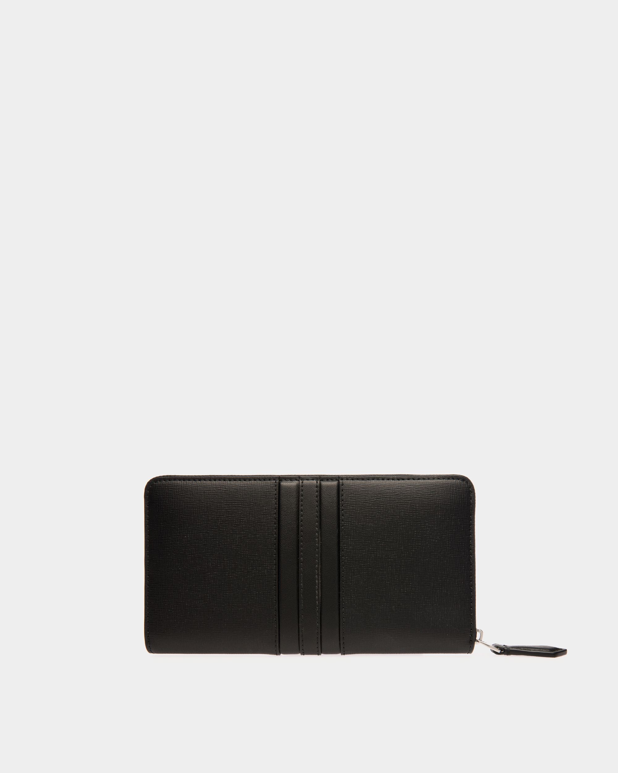 Cartera Con Cremallera Alrededor Mythos De Piel Reciclada Negra - Hombre - Bally - 02