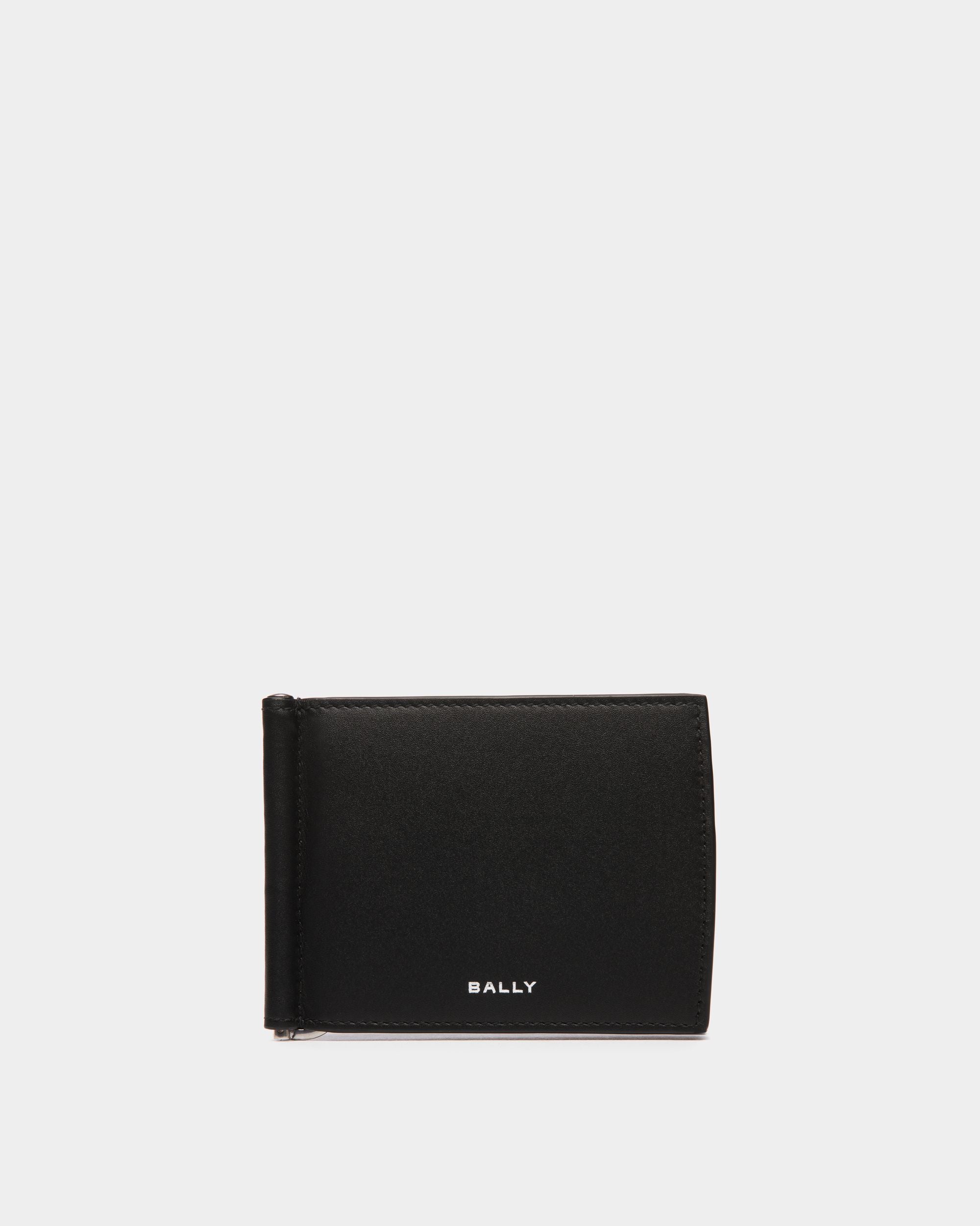 Cartera Plegable Deco De Piel Negra - Hombre - Bally - 01